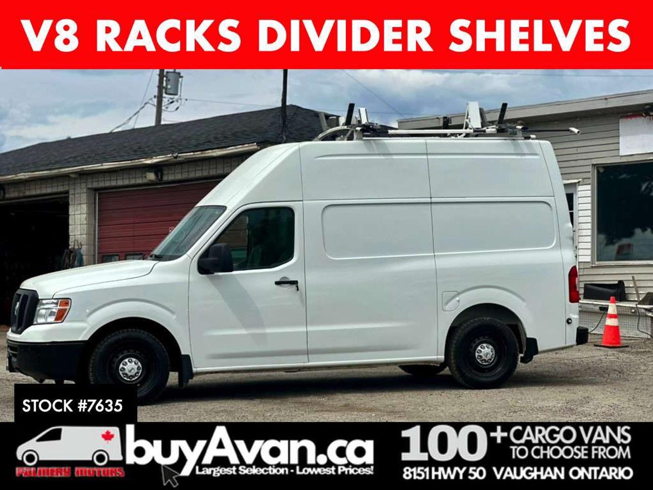 2017 Nissan NV2500 SV High Roof V8 Racks Divider Shelves Photo0