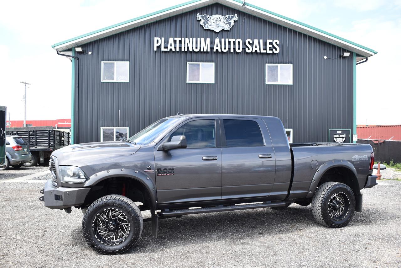 <h2 data-section-id=1igjzq6 data-start=93 data-end=136>🔥 2018 RAM 2500 LARAMIE MEGA CAB 4X4 🔥</h2><h3 data-section-id=ebecnz data-start=137 data-end=218>💪 6.7L CUMMINS TURBO DIESEL | ONE OWNER | WESTERN CANADA TRUCK | CLEAN TITLE</h3><p data-start=220 data-end=262>🚨 <strong data-start=223 data-end=259>RARE ONE-OWNER CUMMINS MEGA CAB!</strong> 🚨</p><p data-start=264 data-end=531>This stunning <strong data-start=278 data-end=316>2018 RAM 2500 Laramie Mega Cab 4x4</strong> is a <strong data-start=322 data-end=341>ONE OWNER TRUCK</strong> that spent its life <strong data-start=362 data-end=374>out west</strong> and comes with a <strong data-start=392 data-end=407>CLEAN TITLE</strong>. If youre looking for a well-equipped diesel thats been cared for and upgraded properly, this truck checks all the boxes.</p><p data-start=533 data-end=750>✔️ <strong data-start=536 data-end=549>ONE OWNER</strong><br>✔️ <strong data-start=553 data-end=568>CLEAN TITLE</strong><br>✔️ <strong data-start=572 data-end=596>WESTERN CANADA TRUCK</strong><br>✔️ <strong data-start=600 data-end=614>338,041 KM</strong><br>✔️ <strong data-start=618 data-end=647>6.7L Cummins Turbo Diesel</strong><br>✔️ <strong data-start=651 data-end=663>Mega Cab</strong><br>✔️ <strong data-start=667 data-end=674>4x4</strong><br>✔️ <strong data-start=678 data-end=704>Loaded Laramie Package</strong><br>✔️ <strong data-start=708 data-end=750>Custom Built & Professionally Upgraded</strong></p><hr data-start=752 data-end=755><h2 data-section-id=1dnadys data-start=757 data-end=804>🔥 AFTERMARKET UPGRADES & CUSTOM FEATURES 🔥</h2><p data-start=806 data-end=885>This truck has an aggressive stance and thousands invested in premium upgrades:</p><p data-start=887 data-end=1303>✅ Heavy-Duty Steel Front Bumper<br data-start=918 data-end=921>✅ Integrated LED Light Bar<br data-start=947 data-end=950>✅ Additional LED Auxiliary Lighting<br data-start=985 data-end=988>✅ Heavy-Duty Steel Rear Bumper<br data-start=1018 data-end=1021>✅ Premium Fuel Off-Road Wheels<br data-start=1051 data-end=1054>✅ Oversized All-Terrain Tires<br data-start=1083 data-end=1086>✅ Lifted Stance<br data-start=1101 data-end=1104>✅ Bolt-On Fender Flares<br data-start=1127 data-end=1130>✅ Blacked-Out Exterior Accents<br data-start=1160 data-end=1163>✅ Upgraded RAM Grille<br data-start=1184 data-end=1187>✅ Tinted Windows<br data-start=1203 data-end=1206>✅ Heavy-Duty Running Boards<br data-start=1233 data-end=1236>✅ Large Performance Exhaust Tip<br data-start=1267 data-end=1270>✅ Tow Hook Mounts<br data-start=1287 data-end=1290>✅ Mud Flaps</p><hr data-start=1305 data-end=1308><h2 data-section-id=11xks4n data-start=1310 data-end=1339>⭐ LOADED LARAMIE PACKAGE ⭐</h2><p data-start=1341 data-end=1398>Enjoy premium comfort and convenience features including:</p><p data-start=1400 data-end=1864>✔️ Leather Heated/Cooled Front Seats<br data-start=1429 data-end=1432>✔️ Heated Steering Wheel<br data-start=1456 data-end=1459>✔️ Power Driver & Passenger Seats<br data-start=1492 data-end=1495>✔️ Memory Driver Seat<br data-start=1516 data-end=1519>✔️ Dual-Zone Climate Control<br data-start=1547 data-end=1550>✔️ Large Touchscreen Display<br data-start=1578 data-end=1581>✔️ Bluetooth Connectivity<br data-start=1606 data-end=1609>✔️ Backup Camera<br data-start=1625 data-end=1628>✔️ Premium Audio System<br data-start=1651 data-end=1654>✔️ Remote Start<br data-start=1669 data-end=1672>✔️ Push Button Start<br data-start=1692 data-end=1695>✔️ Power Adjustable Pedals<br data-start=1721 data-end=1724>✔️ Power Folding Tow Mirrors<br data-start=1752 data-end=1755>✔️ Steering Wheel Audio Controls<br data-start=1787 data-end=1790>✔️ Cruise Control<br data-start=1807 data-end=1810>✔️ Keyless Entry<br data-start=1826 data-end=1829>✔️ Power Windows, Locks & Mirrors</p><hr data-start=1866 data-end=1869><h2 data-section-id=ccg2as data-start=1871 data-end=1906>🛻 CUMMINS POWER & HD CAPABILITY</h2><p data-start=1908 data-end=1933>Powered by the legendary:</p><h3 data-section-id=1j9kxe3 data-start=1935 data-end=1970>💥 6.7L CUMMINS TURBO DIESEL 💥</h3><p data-start=1972 data-end=2172>✔️ Exhaust Brake<br data-start=1988 data-end=1991>✔️ Integrated Trailer Brake Controller<br data-start=2029 data-end=2032>✔️ 4WD High & Low Range<br data-start=2055 data-end=2058>✔️ Factory Tow Package<br data-start=2080 data-end=2083>✔️ Heavy-Duty Suspension<br data-start=2107 data-end=2110>✔️ Massive Towing Capability<br data-start=2138 data-end=2141>✔️ Proven Cummins Reliability</p><p data-start=2174 data-end=2280>Whether youre towing, hauling, road-tripping, or heading to the job site, this truck is built to perform.</p><hr data-start=2282 data-end=2285><h2 data-section-id=1kxa8tl data-start=2287 data-end=2308>📋 VEHICLE DETAILS</h2><p data-start=2310 data-end=2627><strong data-start=2310 data-end=2319>Year:</strong> 2018<br data-start=2324 data-end=2327><strong data-start=2327 data-end=2336>Make:</strong> RAM<br data-start=2340 data-end=2343><strong data-start=2343 data-end=2353>Model:</strong> 2500 Laramie Mega Cab<br data-start=2375 data-end=2378><strong data-start=2378 data-end=2389>Engine:</strong> 6.7L Cummins Turbo Diesel<br data-start=2415 data-end=2418><strong data-start=2418 data-end=2435>Transmission:</strong> Automatic<br data-start=2445 data-end=2448><strong data-start=2448 data-end=2463>Drivetrain:</strong> 4x4<br data-start=2467 data-end=2470><strong data-start=2470 data-end=2478>Cab:</strong> Mega Cab<br data-start=2487 data-end=2490><strong data-start=2490 data-end=2498>Box:</strong> 64 Box<br data-start=2507 data-end=2510><strong data-start=2510 data-end=2522>Mileage:</strong> 338,041 KM<br data-start=2533 data-end=2536><strong data-start=2536 data-end=2550>Ownership:</strong> One Owner<br data-start=2560 data-end=2563><strong data-start=2563 data-end=2580>Title Status:</strong> Clean Title<br data-start=2592 data-end=2595><strong data-start=2595 data-end=2606>Origin:</strong> Western Canada Truck</p><hr data-start=2629 data-end=2632><h2 data-section-id=1bn4i8a data-start=2634 data-end=2666>🔥 WHY THIS RAM STANDS OUT 🔥</h2><p data-start=2668 data-end=3000>✅ <strong data-start=2670 data-end=2692>ONE OWNER FROM NEW</strong><br data-start=2692 data-end=2695>✅ <strong data-start=2697 data-end=2712>CLEAN TITLE</strong><br data-start=2712 data-end=2715>✅ <strong data-start=2717 data-end=2741>WESTERN CANADA TRUCK</strong><br data-start=2741 data-end=2744>✅ <strong data-start=2746 data-end=2779>Legendary 6.7L Cummins Diesel</strong><br data-start=2779 data-end=2782>✅ <strong data-start=2784 data-end=2815>Rare Mega Cab Configuration</strong><br data-start=2815 data-end=2818>✅ <strong data-start=2820 data-end=2846>Loaded Laramie Package</strong><br data-start=2846 data-end=2849>✅ <strong data-start=2851 data-end=2886>Fuel Wheels & All-Terrain Tires</strong><br data-start=2886 data-end=2889>✅ <strong data-start=2891 data-end=2922>Custom Front & Rear Bumpers</strong><br data-start=2922 data-end=2925>✅ <strong data-start=2927 data-end=2951>LED Lighting Package</strong><br data-start=2951 data-end=2954>✅ <strong data-start=2956 data-end=3000>Ready for Work, Towing, or Daily Driving</strong></p><h3 data-section-id=hbhoj8 data-start=3002 data-end=3090>💥 DIESEL POWER &bull; LARAMIE LUXURY &bull; ONE OWNER &bull; CLEAN TITLE &bull; WESTERN CANADA TRUCK 💥</h3><p data-start=3092 data-end=3174 data-is-last-node= data-is-only-node=>📞 <strong data-start=3095 data-end=3174 data-is-last-node=>Contact Platinum Auto Sales today to book your test drive before its gone!</strong></p><p data-start=3092 data-end=3174 data-is-last-node= data-is-only-node=><strong data-start=3095 data-end=3174 data-is-last-node=>STOCK # 1667 | DEALER # 4744</strong></p><p data-start=3092 data-end=3174 data-is-last-node= data-is-only-node=>&nbsp;</p><pre><strong><span style=color: #3e4153; font-family: Larsseit, Arial, sans-serif; font-size: 16px; white-space: pre-line; background-color: #f8f9f9;>DEALER PERMIT # 4744</span></strong><br><br><span style=color: #3e4153; font-family: Larsseit, Arial, sans-serif; font-size: 16px; white-space: pre-line; background-color: #f8f9f9;>FRESH MB SAFETY</span><br><br><span style=color: #3e4153; font-family: Larsseit, Arial, sans-serif; font-size: 16px; white-space: pre-line; background-color: #f8f9f9;>200 POINT INSPECTION SO YOU CAN BUY WITH CONFIDENCE</span><br><br><span style=color: #3e4153; font-family: Larsseit, Arial, sans-serif; font-size: 16px; white-space: pre-line; background-color: #f8f9f9;>CARFAX available</span><br><br><span style=color: #3e4153; font-family: Larsseit, Arial, sans-serif; font-size: 16px; white-space: pre-line; background-color: #f8f9f9;>LOW RATE FINANCING AVAILABLE *OAC</span><br><br><span style=color: #3e4153; font-family: Larsseit, Arial, sans-serif; font-size: 16px; white-space: pre-line; background-color: #f8f9f9;>All trades considered</span><br><br><span style=color: #3e4153; font-family: Larsseit, Arial, sans-serif; font-size: 16px; white-space: pre-line; background-color: #f8f9f9;>Extended Warranty available</span><br><br><span style=color: #3e4153; font-family: Larsseit, Arial, sans-serif; font-size: 16px; white-space: pre-line; background-color: #f8f9f9;><strong>Platinum Auto Sales </strong></span><span style=color: #3e4153; font-family: Larsseit, Arial, sans-serif;><span style=font-size: 16px; white-space: pre-line;><strong>conveniently</strong></span></span><strong style=color: #3e4153; font-family: Larsseit, Arial, sans-serif; font-size: 16px; white-space: pre-line;>&nbsp;located off the East Perimeter Hwy at our NEW LOCATION 240 TRANSPORT RD!</strong></pre><pre><br><span style=color: #3e4153; font-family: Larsseit, Arial, sans-serif; font-size: 16px; white-space: pre-line; background-color: #f8f9f9;>THE MPI TIRE PROGRAM IS AVAILABLE MSG FOR DETAILS</span><br><br><span style=color: #3e4153; font-family: Larsseit, Arial, sans-serif; font-size: 16px; white-space: pre-line; background-color: #f8f9f9;>MPI GLASS DIRECT REPAIR/REPLACEMENT</span><br><br><span style=color: #3e4153; font-family: Larsseit, Arial, sans-serif; font-size: 16px; white-space: pre-line; background-color: #f8f9f9;>Open 6 days a week Mon-Friday 9-6 Sat 9-4</span><br><br><strong><span style=color: #3e4153; font-family: Larsseit, Arial, sans-serif; font-size: 16px; white-space: pre-line; background-color: #f8f9f9;>REMEMBER THERES NO BETTER DEAL THEN A PLATINUM DEAL!</span></strong><br><br><br><br><br><span style=color: #3e4153; font-family: Larsseit, Arial, sans-serif; font-size: 16px; white-space: pre-line; background-color: #f8f9f9;>Disclaimer: Please call dealership for availability. Price excludes taxes. Accepted payment methods: Cash, Debit, Certified Cheque, Bank Draft & Credit Cards(surcharge applies to all credit card purchases over $1000).</span></pre>