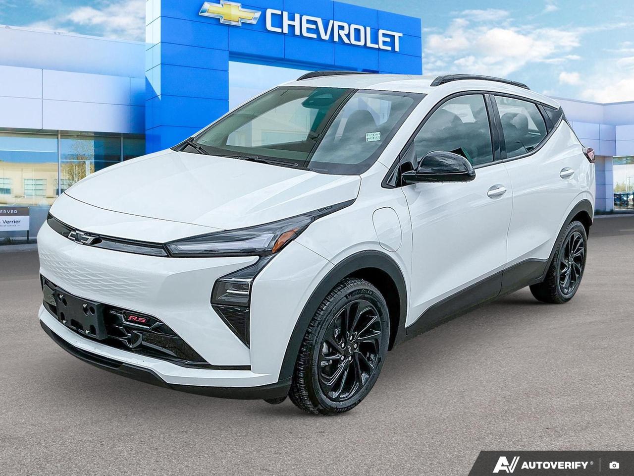 Price Includes Added Accessories Plus LPO, Public Charging Package
The 2027 Chevrolet Bolt RS is proof that going electric doesnt mean giving anything up. With a sleek Summit White exterior, Jet Black interior, and a sharp RS trim packed with premium comfort and safety tech, this front-wheel-drive electric SUV is built for drivers who want modern capability without compromise.

- Brand new 2027 model with only 10 km  fresh off the lot and ready for its first owner
- RS trim elevates the standard Bolt with sportier styling and an upgraded feature set
- 8-way power drivers seat and heated steering wheel for a refined, comfortable daily drive
- Single-zone automatic climate control keeps the cabin dialled in without fuss
- Auto-dimming rearview mirror and Remote Start add everyday convenience
- Advanced safety suite includes Blind Zone Steering Assist, Rear Cross Traffic Braking, and Reverse Automatic Braking
- Teen Driver technology provides configurable limits and an in-vehicle report card  ideal for families
- Wi-Fi Hotspot capable, keeping you and your passengers connected on every trip

Ready to make the switch to electric? Visit us at Birchwood Chevrolet Buick GMC or explore this vehicle online at birchwoodchevrolet.ca. Book a test drive, reserve this Bolt RS, or reach out to our team with any questions  were here to make the process straightforward and enjoyable from start to finish.
See three brands under one roof at Birchwood Chevrolet Buick GMC  the only place in Winnipeg where you can compare GMC, Chevrolet, and Buick all in one visit. Save yourself some time, see a great selection, and learn everything you need to know. 

Your Experience is Everything at Birchwood Chevrolet Buick GMC. 

Click, call (204) 837-5811, or visit Birchwood Chevrolet Buick GMC at the Birchwood Auto Park, 3965 Portage Avenue West at the Perimeter.

Dealer Permit #4240.
Dealer permit #4240