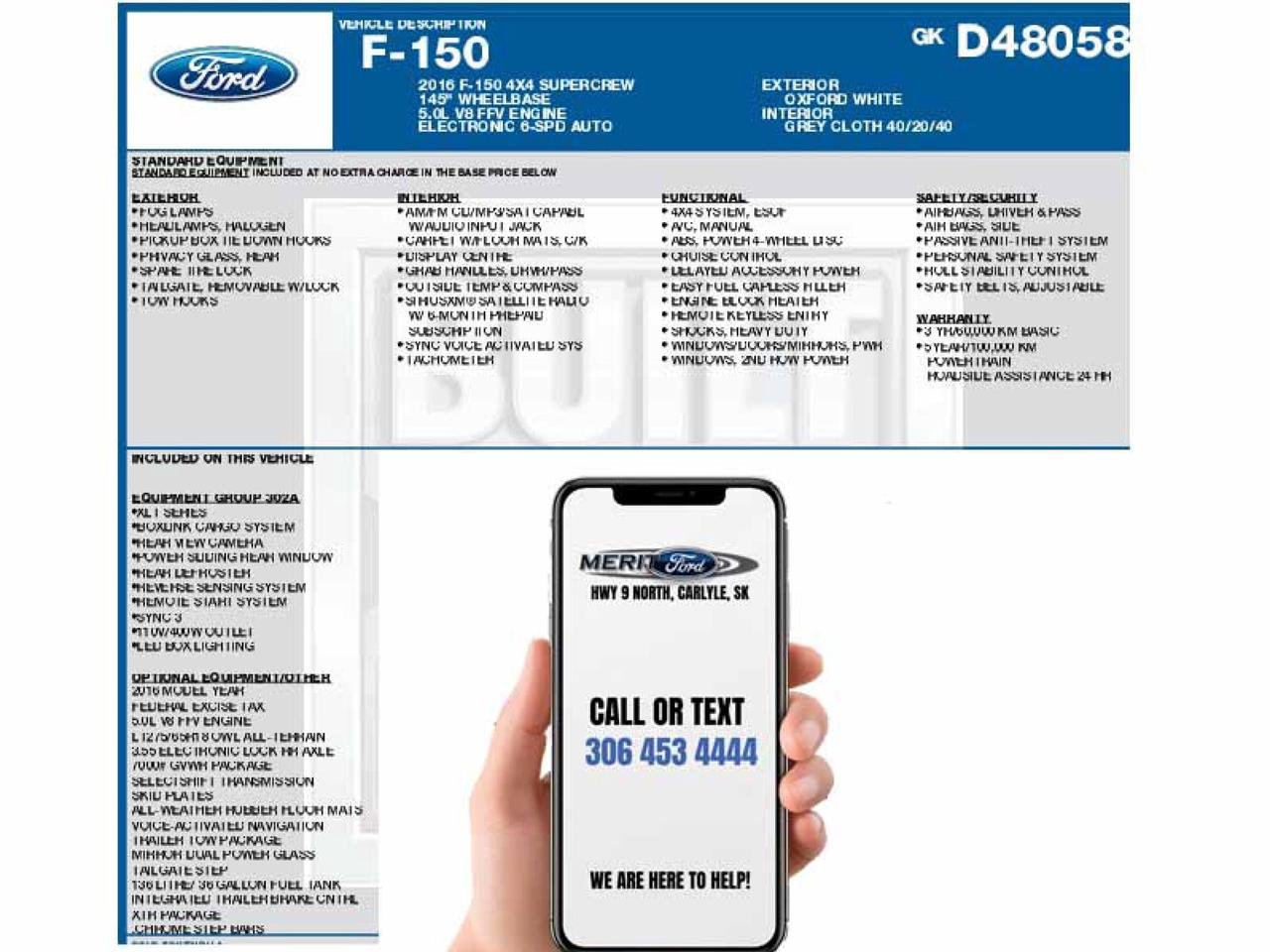 2016 Ford F-150 XLT 5.0L V8 FFV 302A+ Photo1