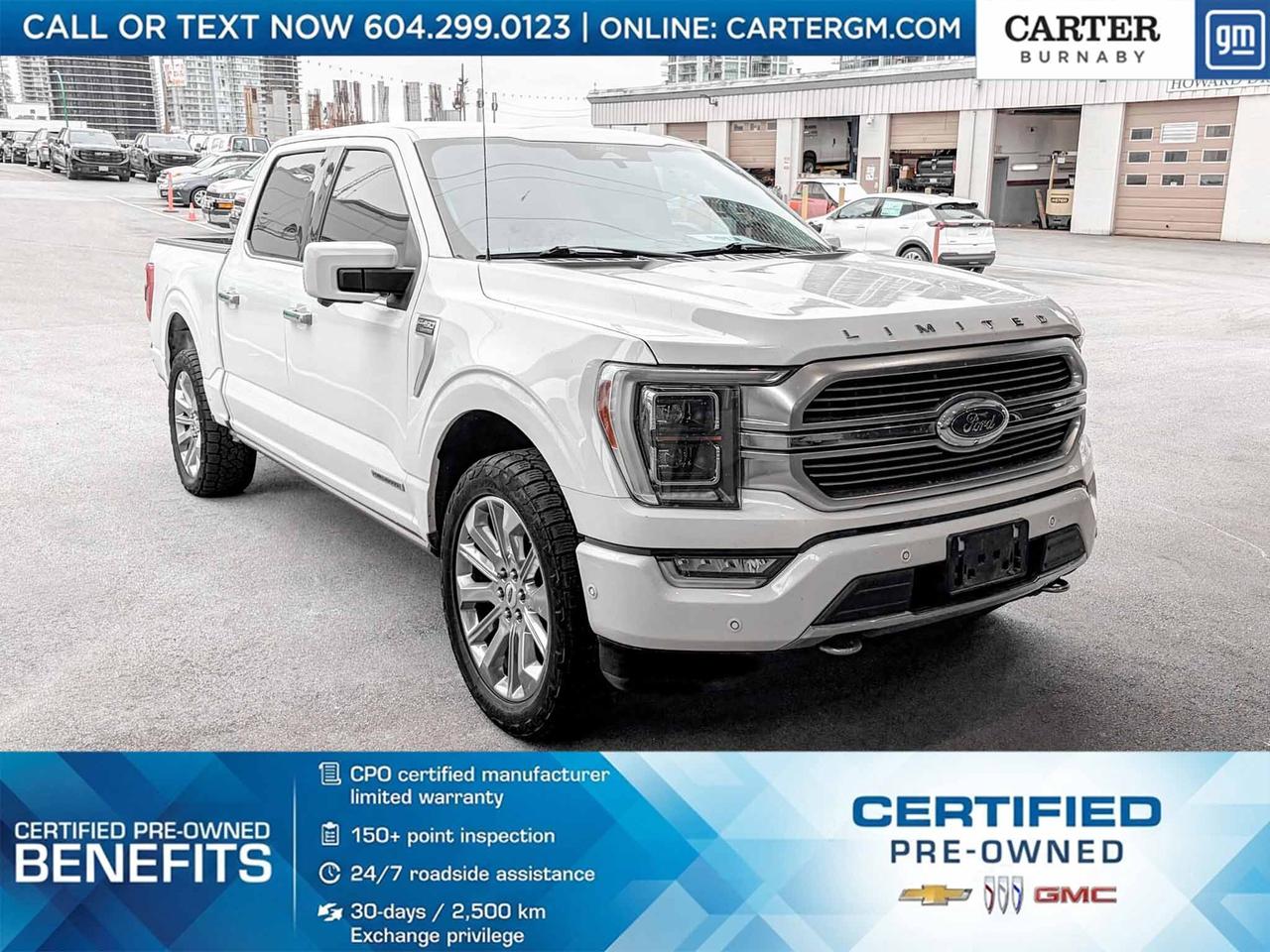 Used 2021 Ford F-150 LIMITED 4WD | 3.5l hybrid eng/Pwr seats/18-spkr au for sale in Burnaby, BC