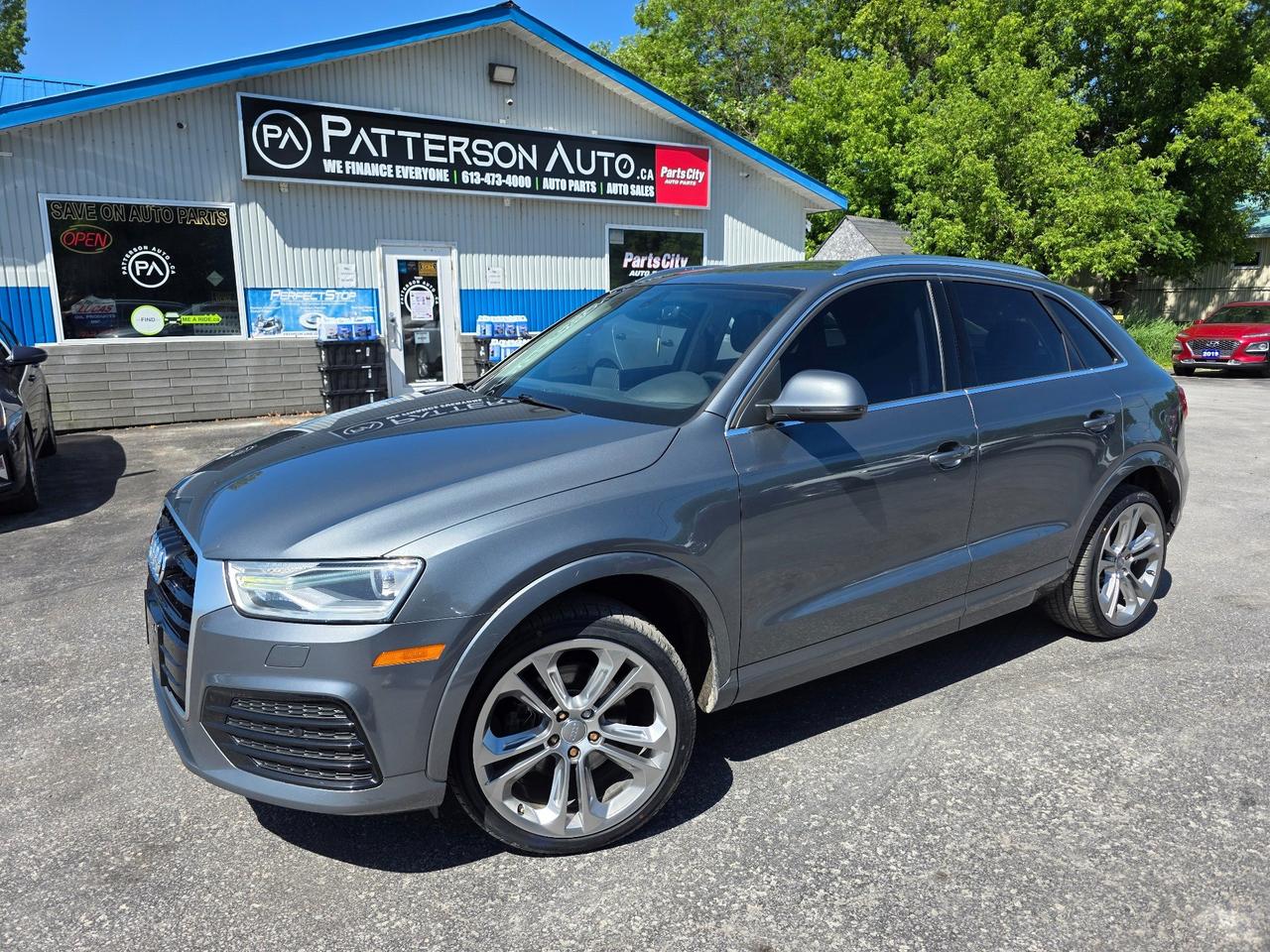 ALLOYS - WE FINANCE - 2.0L AWD - SUNROOF Experience luxury and performance with the 2018 Audi Q3, now available at Patterson Auto Sales. This pre-owned SUV features refined leather seating and a powerful 2.0L L4 DOHC 24V engine, delivering a smooth and responsive drive every time you hit the road. With its sophisticated design and premium comfort, the Audi Q3 is the perfect blend of style and functionality. Dont miss your chance to own this exceptional vehiclevisit us today and elevate your driving experience.