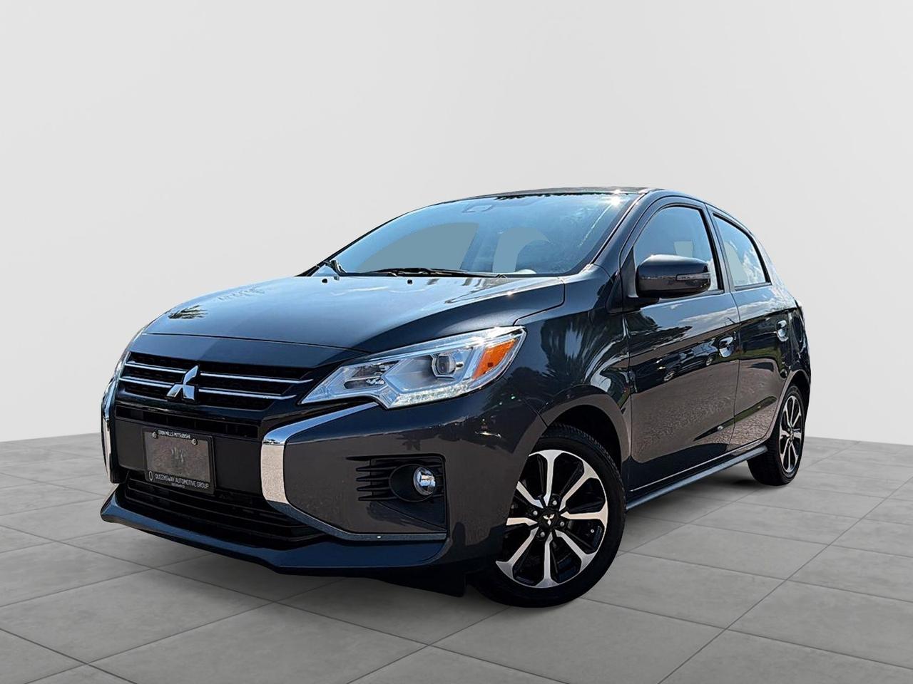 Android Auto & Apple CarPlay, Fully automatic headlights, Heated front seats, Power door mirrors, Rain sensing wipers, Spoiler.

Recent Arrival! Rare GT model! Bought here

2024 Mitsubishi Mirage GT in Graphite Grey!

Smart, Efficient, and Surprisingly Well-Equipped

The 2024 Mitsubishi Mirage GT delivers outstanding fuel efficiency, easy city driving, and modern features in a compact hatchback thats practical, affordable, and fun to own. Powered by a fuel-sipping 1.2L engine paired with CVT and front-wheel drive, its perfect for commuting, first-time drivers, or anyone looking to save at the pump without sacrificing everyday comfort. The GT trim adds premium touches like heated front seats, leatherette seating surfaces, a leather-wrapped steering wheel, automatic climate control, and stylish alloy wheels, giving the Mirage a more refined feel than youd expect from a compact car. Inside, youll also find a 7" touchscreen with Apple CarPlay and Android Auto, Bluetooth connectivity, keyless entry with push-button start, and a rearview camera, keeping you connected and confident on every drive. Compact, reliable, and incredibly economical, the Mirage GT is a smart choice for drivers who want maximum value with modern convenience and everyday practicality.

Vehicle Price and Finance payments include OMVIC Fee, Admin Fee and Fuel. Erin Mills Mitsubishi is proud to offer a superior selection of top quality pre-owned vehicles of all makes. We stock cars, trucks, SUVs, sports cars, and crossovers to fit every budget!! We have been proudly serving the cities and towns of Kitchener, Guelph, Waterloo, Hamilton, Oakville, Toronto, Windsor, London, Niagara Falls, Cambridge, Orillia, Bracebridge, Barrie, Mississauga, Brampton, Simcoe, Burlington, Ottawa, Sarnia, Port Elgin, Kincardine, Listowel, Collingwood, Arthur, Wiarton, Brantford, St. Catharines, Newmarket, Stratford, Peterborough, Kingston, Sudbury, Sault Ste Marie, Welland, Oshawa, Whitby, Cobourg, Belleville, Trenton, Petawawa, North Bay, Huntsville, Gananoque, Brockville, Napanee, Arnprior, Bancroft, Owen Sound, Chatham, St. Thomas, Leamington, Milton, Ajax, Pickering and surrounding areas since 2009.