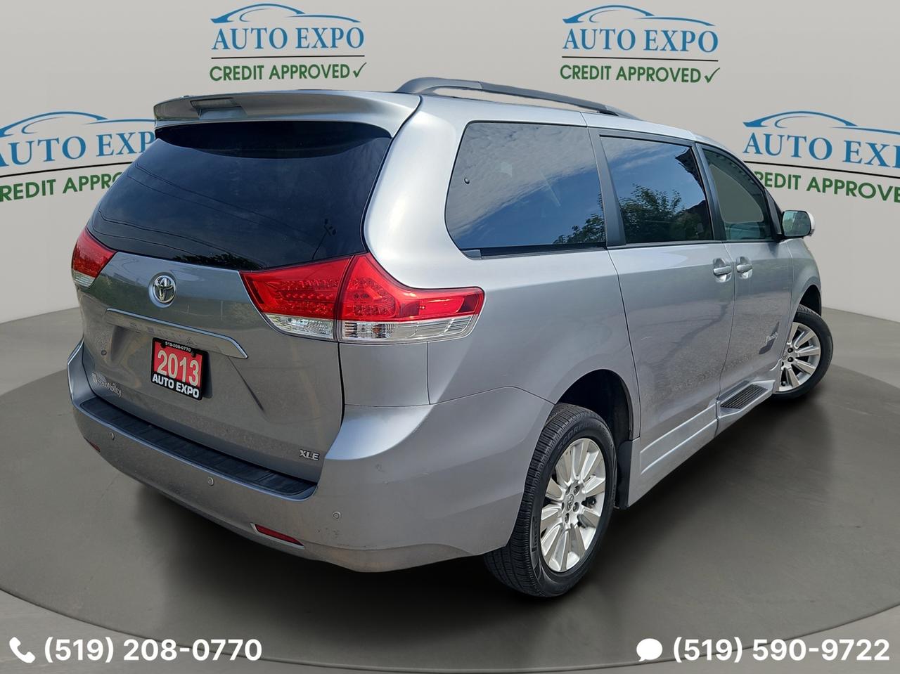 2013 Toyota Sienna XLE,Wheelchair Van,BraunAbility,Sunroof,Certified Photo4