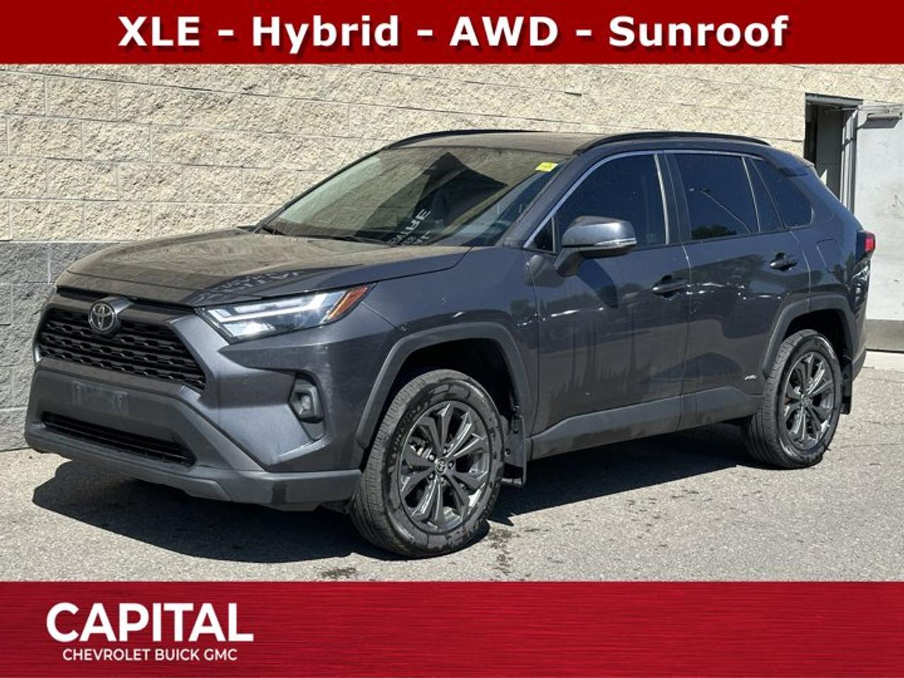 Recent Arrival!Ask for the Internet Department for more information or book your test drive today! Call 403-256-4960 for fast answers at your fingertips! Disclaimer: All prices are plus taxes. See dealer for details. AMVIC Licensed Dealer # B2020028.2025 RAV4 Hybrid CVT AWD RAV4 Hybrid XLE, AWD, 18 Alloy Wheels, Apple CarPlay/Android Auto, Cargo Net, Driver Seat Memory System, Engine Immobilizer Anti-Theft Alarm System, Heated front seats, Heated steering wheel, LED Fog Lamps, Power moonroof, RAV4 Hybrid XLE Premium Package, SofTex Seat Trim.