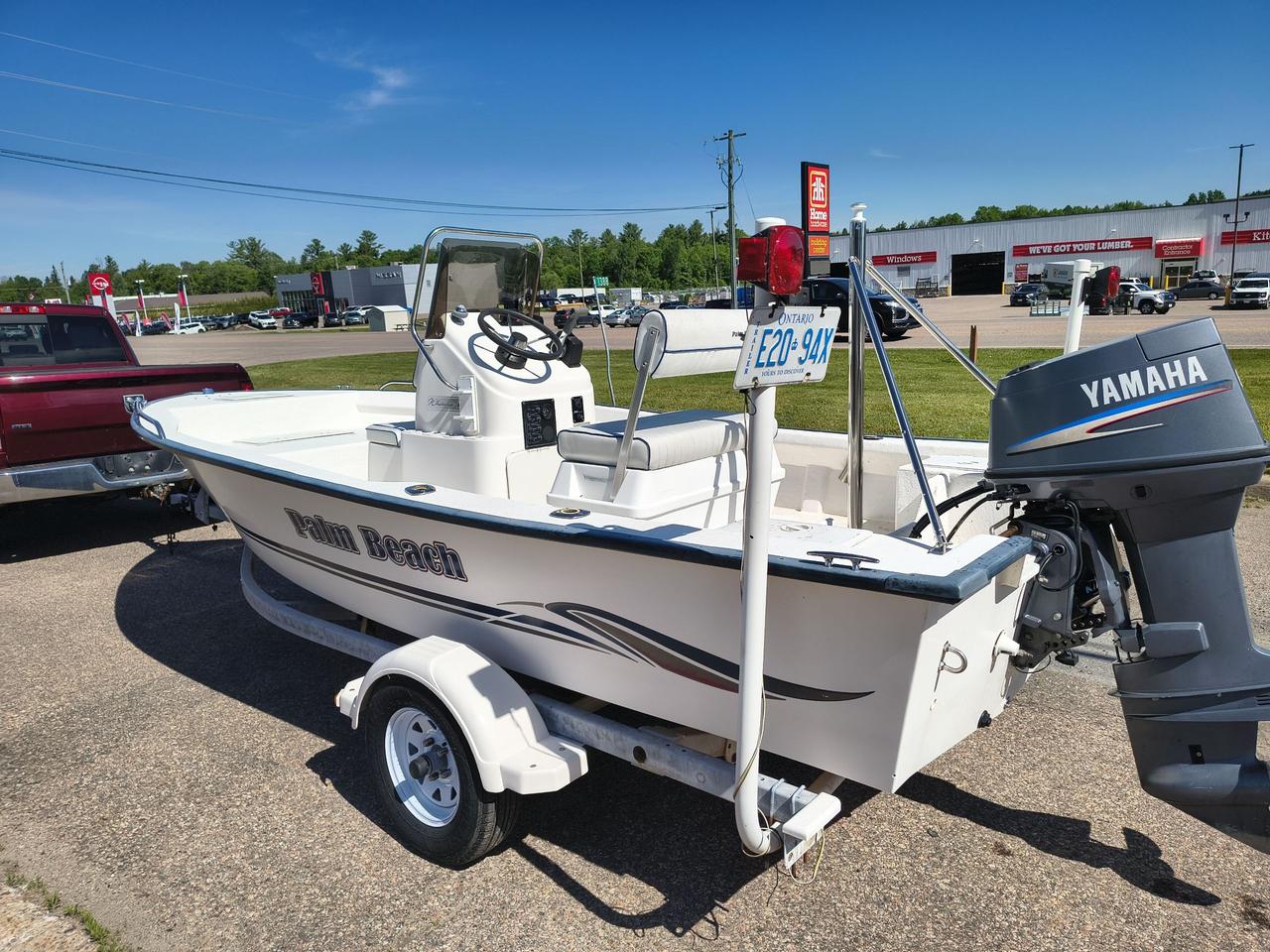 2003 Palm Beach Whitecap 175 with 60HP Yamaha 2 stroke engine & 2003 Shore lander trailer  Photo0