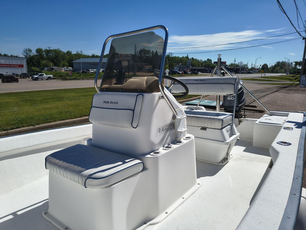 2003 Palm Beach Whitecap 175 with 60HP Yamaha 2 stroke engine & 2003 Shore lander trailer  Photo0