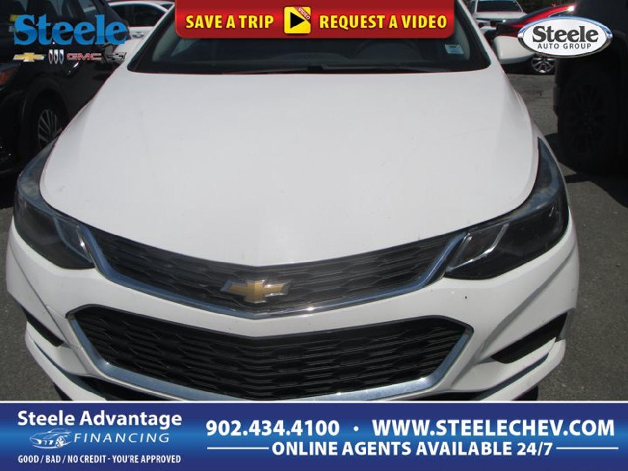 The 2018 Chevrolet Cruze LT is a smart compact sedan for daily driving in Dartmouth. This used four-door model pairs a turbocharged 1.4L DOHC gas engine with an automatic transmission and front-wheel drive for easy, confident travel. With 158,830 km, it offers proven practicality, solid efficiency, and the comfort buyers want in a well-rounded Chevrolet sedan.Well sized for city streets and highway trips, the 2018 Chevrolet Cruze LT delivers a refined ride and a composed feel behind the wheel. Its compact footprint makes parking simple, while the sedan body gives you a clean profile and a usable trunk. For drivers shopping Steele Chevrolet Buick GMC, this Cruze is an appealing choice for value, comfort, and everyday versatility.FEATURES OF THE Cruze LTTurbocharged 1.4L DOHC four-cylinder engineSmooth-shifting automatic transmission for daily drivingFront-wheel drive for confident tractionFour-door sedan practicality and easy accessADVANCED SAFETY FEATURESFront-wheel drive supports steady road handlingFour-wheel disc braking inspires driver confidenceStabiliTrak stability control helps maintain composureAdvanced airbag system supports occupant safetyPERFORMANCE AND EFFICIENCYTurbo engine delivers responsive everyday powerAutomatic transmission shifts smoothly in trafficCompact sedan design helps reduce fuel useDOHC engine supports efficient power deliveryCOMFORT AND CONVENIENCEFour doors make entry very convenientComfortable cabin suits commuting and errandsSedan layout balances passenger and trunk spaceCompact size helps with urban parkingTECHNOLOGY AND CONNECTIVITYClear driver information display keeps focusSimple controls support easy daily useWell-planned cabin layout feels user-friendlyModern Chevrolet design emphasizes practical operationCARGO SPACESeparate trunk keeps cargo neatly organizedSedan body offers useful everyday storageRear seat area supports passenger flexibilityIdeal space for groceries or luggageAWARDS & RECOGNITIONSTop Safety Pick, Insurance Institute for Highway Safety, 2018Best New Small Car, Automobile Journalists Association of Canada, 2017WHAT OTHER OWNERS LIKEStrong fuel economy for everyday commutingComfortable ride on city streetsEasy manoeuvrability in tight parking areasTurbo power feels lively and smoothThis 2018 Chevrolet Cruze LT stands out as a practical used sedan with the right mix of efficiency, comfort, and everyday usability. The turbocharged 1.4L engine gives it a lively character without giving up the fuel-saving benefits compact car shoppers appreciate. Its automatic transmission keeps the drive relaxed, whether you are heading across Dartmouth or taking on a longer highway run.Inside and out, this 2018 Chevrolet Cruze LT is designed for real life. The four-door layout makes loading passengers easy, and the trunk gives you the separation and security that sedan buyers still value. Front-wheel drive adds confidence in changing road conditions, while the balanced chassis helps the car feel composed and predictable in routine driving.For shoppers visiting Steele Chevrolet Buick GMC, this used Cruze is a sensible option that covers the essentials very well. It is easy to drive, easy to park, and well suited to commuting, first-time buyers, students, or anyone wanting an affordable sedan with a turbocharged engine. If you want a compact Chevrolet that keeps things practical while still feeling modern and enjoyable, this 2018 Chevrolet Cruze LT deserves a close look.This 2018 Chevrolet Cruze LTs VIN is: 1G1BE5SM5J7205533 .