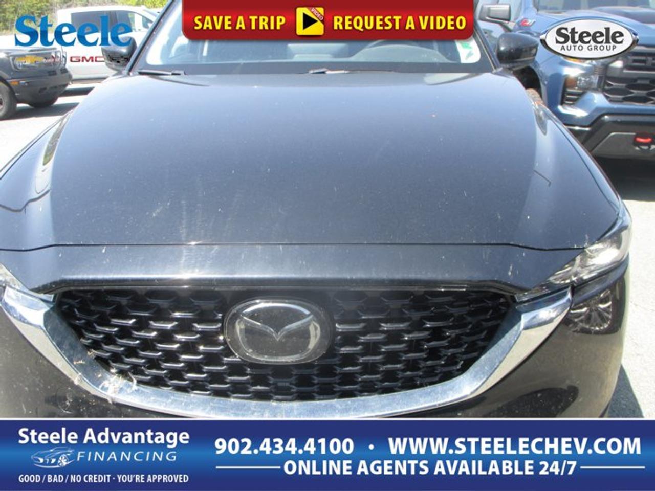 This used 2025 Mazda CX-5 GS is a smart choice for drivers in Dartmouth who want comfort, confidence, and everyday versatility in one refined SUV. Offered by Steele Chevrolet Buick GMC, it combines Mazdas well-known road manners with practical utility, a smooth automatic transmission, and all-wheel drive capability for changing Atlantic Canadian conditions.Powered by a 2.5-litre regular unleaded four-cylinder engine, this 2025 Mazda CX-5 GS delivers balanced performance for commuting, errands, weekend travel, and highway driving. With 54,498 km on the odometer, it has already proven its everyday usability while still offering the modern design, solid efficiency, and composed handling that make the CX-5 such a popular choice.ADVANCED SAFETY FEATURESFour-wheel disc brakes for controlled stoppingStability control supports confident road handlingTraction control helps on slippery roadsAdvanced airbag system for occupant supportPERFORMANCE AND EFFICIENCY2.5-litre four-cylinder engine delivers smooth powerAutomatic transmission for easy daily drivingAll-wheel drive adds year-round confidenceRegular fuel helps manage running costsCOMFORT AND CONVENIENCEFour-door layout improves passenger accessQuiet cabin supports relaxed daily travelComfortable seating for family road tripsPractical size suits city and highwayTECHNOLOGY AND CONNECTIVITYDriver-focused controls are easy to reachClear instrument display aids quick checksModern cabin layout feels intuitiveUseful connectivity supports daily convenienceCARGO SPACERear cargo area suits everyday gearFlexible storage helps with errandsWide opening eases loading larger itemsSUV design supports active lifestylesThe 2025 Mazda CX-5 GS stands out with a polished feel that goes beyond basic transportation. Mazda has built a strong reputation for creating vehicles that feel engaging from behind the wheel, and this SUV reflects that approach with composed steering, a stable ride, and a cabin layout designed around the driver. It feels equally ready for downtown parking, school runs, or longer highway stretches.Its all-wheel drive system is a major advantage in Nova Scotia, where weather and road conditions can shift quickly. Rain, slush, and winter roads are easier to manage when you have traction at all four wheels. Paired with traction control and stability control, this setup helps the CX-5 GS maintain secure footing and predictable behaviour in a wide range of situations.Inside, the cabin is arranged with simplicity and ease in mind. The four-door design makes entry and exit convenient for both front and rear passengers, while the SUV body style gives you the elevated seating position many drivers prefer. That higher viewpoint can make traffic, parking, and highway merging feel more natural and less stressful during daily use.This used 2025 Mazda CX-5 GS also offers the kind of cargo flexibility that helps an SUV fit into busy routines. Grocery bags, sports equipment, backpacks, travel items, and everyday gear can all be handled with ease. The rear cargo area is practical for regular family needs, while the overall footprint remains manageable enough for urban driving and tighter parking spaces.Mazdas 2.5-litre gasoline engine is a sensible match for this vehicle. It provides dependable power without asking for premium fuel, helping keep refuelling simple. The automatic transmission contributes to a smooth and easygoing drive, making this CX-5 GS well suited to stop-and-go traffic, suburban routes, and open-road cruising alike.WHAT OTHER OWNERS LIKEConfident all-wheel drive in bad weatherComfortable ride for daily commutingEasy-to-use controls and cabin layoutStrong balance of style and practicalityThis 2025 Mazda CX-5 GSs VIN is: JM3KFBCL7S0558995 .