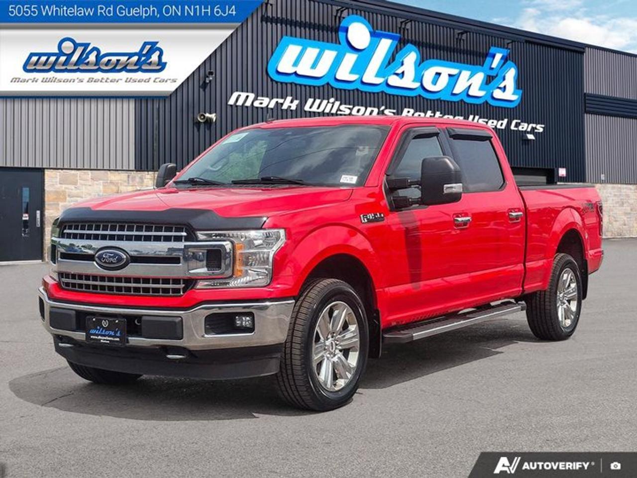 Come see this certified 2020 Ford F-150 XLT Crew 4X4 | 3.5L EcoBoost | FX4 | XTR | 301A Pkg | Trailer Brake Control | Tow Pkg | and More !. Its Automatic transmission and Regular Unleaded 3.5 L EcoBoost engine will keep you going. This Ford F-150 features the following options: Tow Package, Reverse Camera, Air Conditioning, Tilt Steering Wheel, Steering Radio Controls, Power Windows, Power Locks, Traction Control, Power Mirrors, and Android Auto / Apple CarPlay. See it for yourself at Mark Wilsons Better Used Cars, 5055 Whitelaw Road, Guelph, ON N1H 6J4.MASSIVE SELECTION: 500+ vehicles in ONE LOCATION, all Live Market Priced for the best value!STRAIGHTFORWARD & TRANSPARENT PRICING: Our Advertised Price INCLUDES:Safety Certification! (No separate certification fee upcharge).FREE Carfax History Report!NO upcharge for paying cash!CONFIDENCE & PEACE OF MIND: 30-Day/3,000 km Warranty INCLUDED! Plus a 5-Day Exchange Privilege!*EASY FINANCING: Better-than-bank rates, $0 Down, and 3 Months No Payments available OAC. BAD CREDIT APPROVED HERE!WE BUY CARS: Get Top Dollar for your trade, or sell us your vehicle for CASH even if you dont buy ours!www.shopwilsons.comAn Honest, Transparent Buying Experience. Trusted in business since 1961!(Cash Prices Exclude HST and Licensing Fees only.)