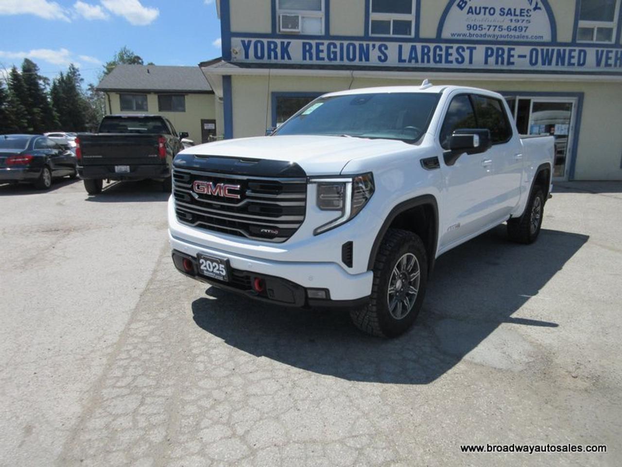 2025 GMC Sierra 1500 LIKE NEW AT4-PACKAGE 5 PASSENGER 3.0L - DURAMAX.. 4X4.. CREW-CAB.. SHORTY.. SUNROOF.. LEATHER.. HEATED/AC SEATS.. BOSE AUDIO.. Photo2