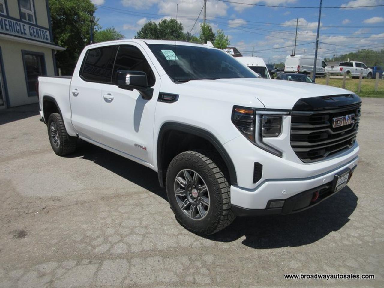 2025 GMC Sierra 1500 LIKE NEW AT4-PACKAGE 5 PASSENGER 3.0L - DURAMAX.. 4X4.. CREW-CAB.. SHORTY.. SUNROOF.. LEATHER.. HEATED/AC SEATS.. BOSE AUDIO.. Photo