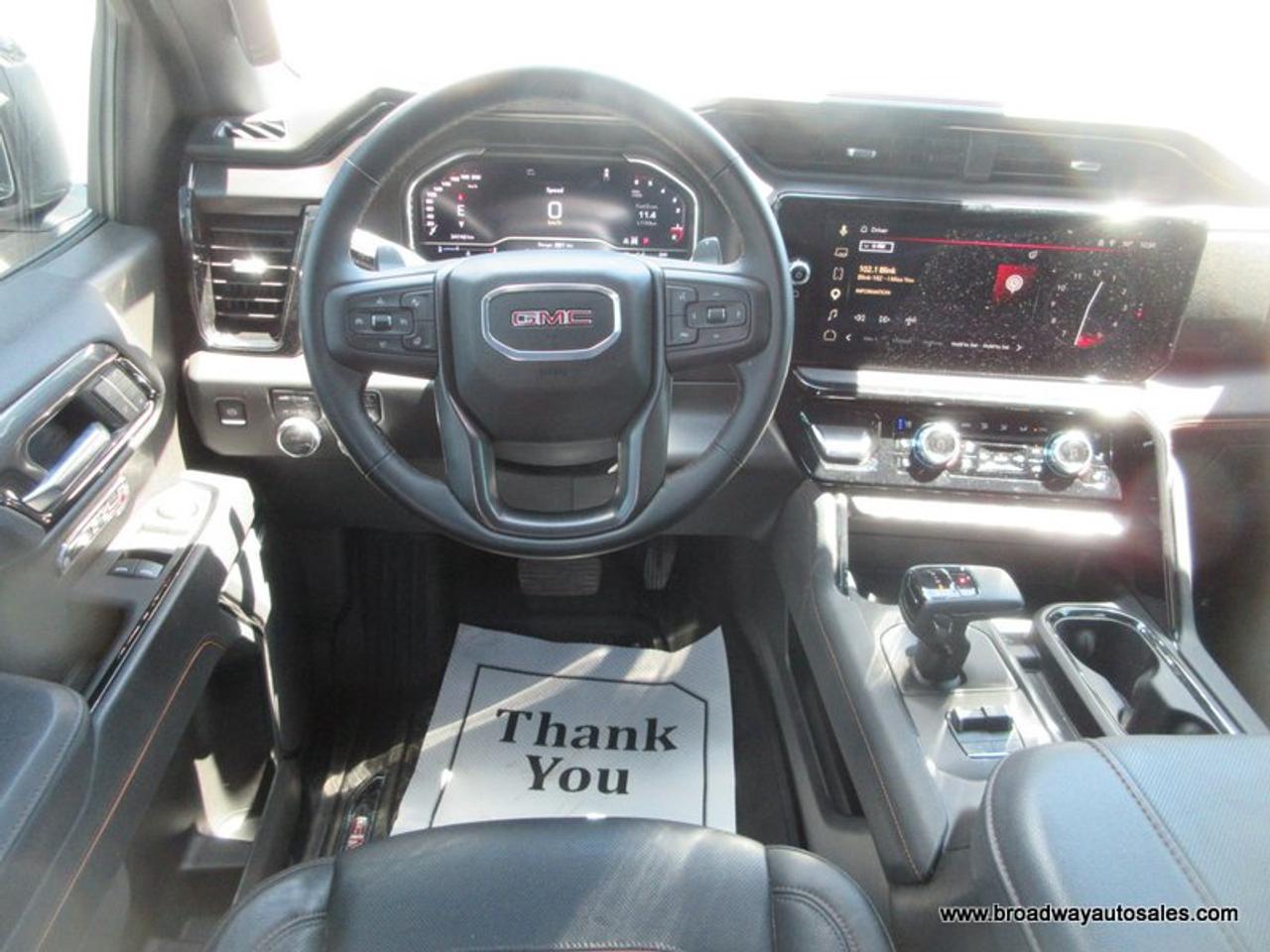 2025 GMC Sierra 1500 LIKE NEW AT4-PACKAGE 5 PASSENGER 3.0L - DURAMAX.. 4X4.. CREW-CAB.. SHORTY.. SUNROOF.. LEATHER.. HEATED/AC SEATS.. BOSE AUDIO.. Photo