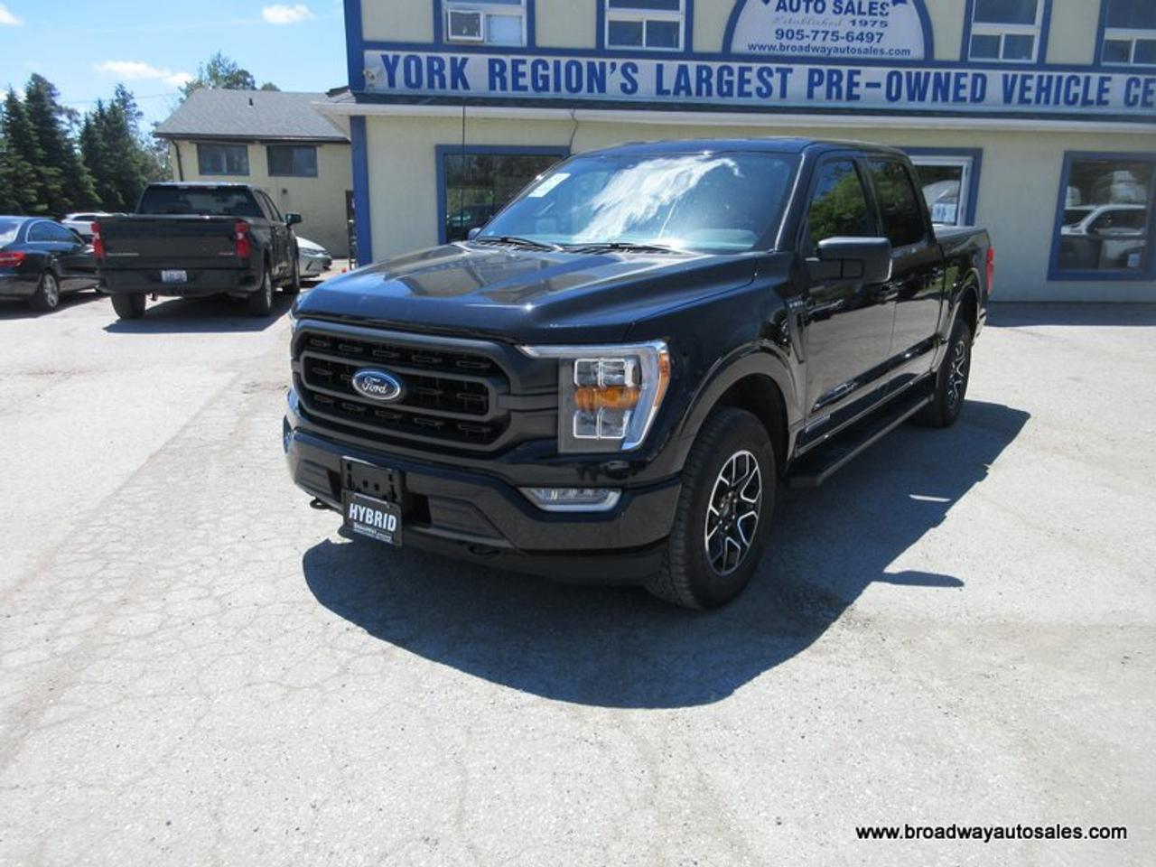 2022 Ford F-150 GREAT KM'S XLT-SPORT-MODEL 5 PASSENGER 3.5L - HYBRID POWERBOOST.. 4X4.. CREW-CAB.. SHORTY.. NAVIGATION.. HEATED SEATS.. BACK-UP CAMERA.. Photo2