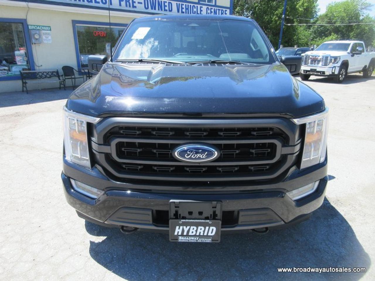 2022 Ford F-150 GREAT KM'S XLT-SPORT-MODEL 5 PASSENGER 3.5L - HYBRID POWERBOOST.. 4X4.. CREW-CAB.. SHORTY.. NAVIGATION.. HEATED SEATS.. BACK-UP CAMERA.. Photo