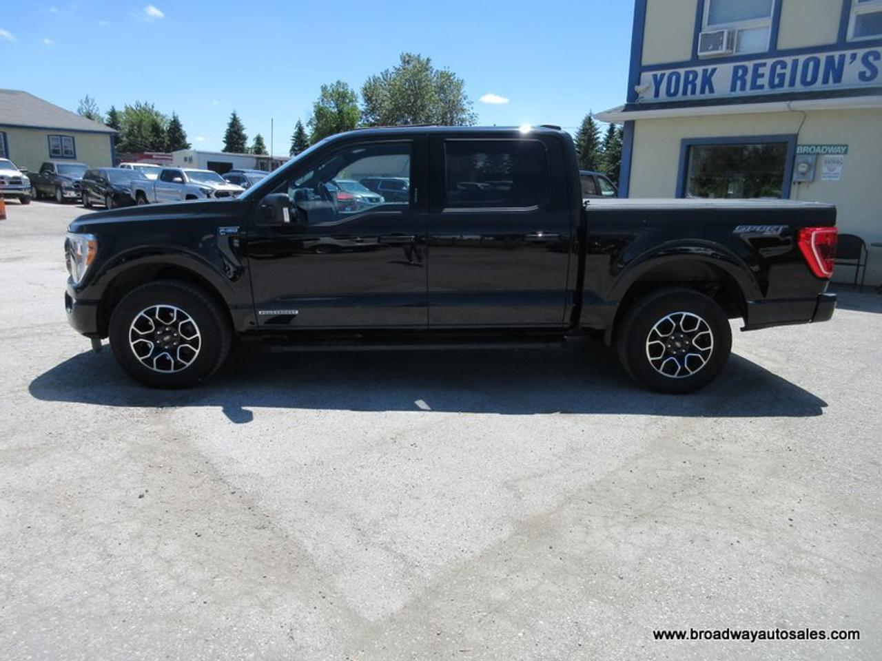 2022 Ford F-150 GREAT KM'S XLT-SPORT-MODEL 5 PASSENGER 3.5L - HYBRID POWERBOOST.. 4X4.. CREW-CAB.. SHORTY.. NAVIGATION.. HEATED SEATS.. BACK-UP CAMERA.. Photo