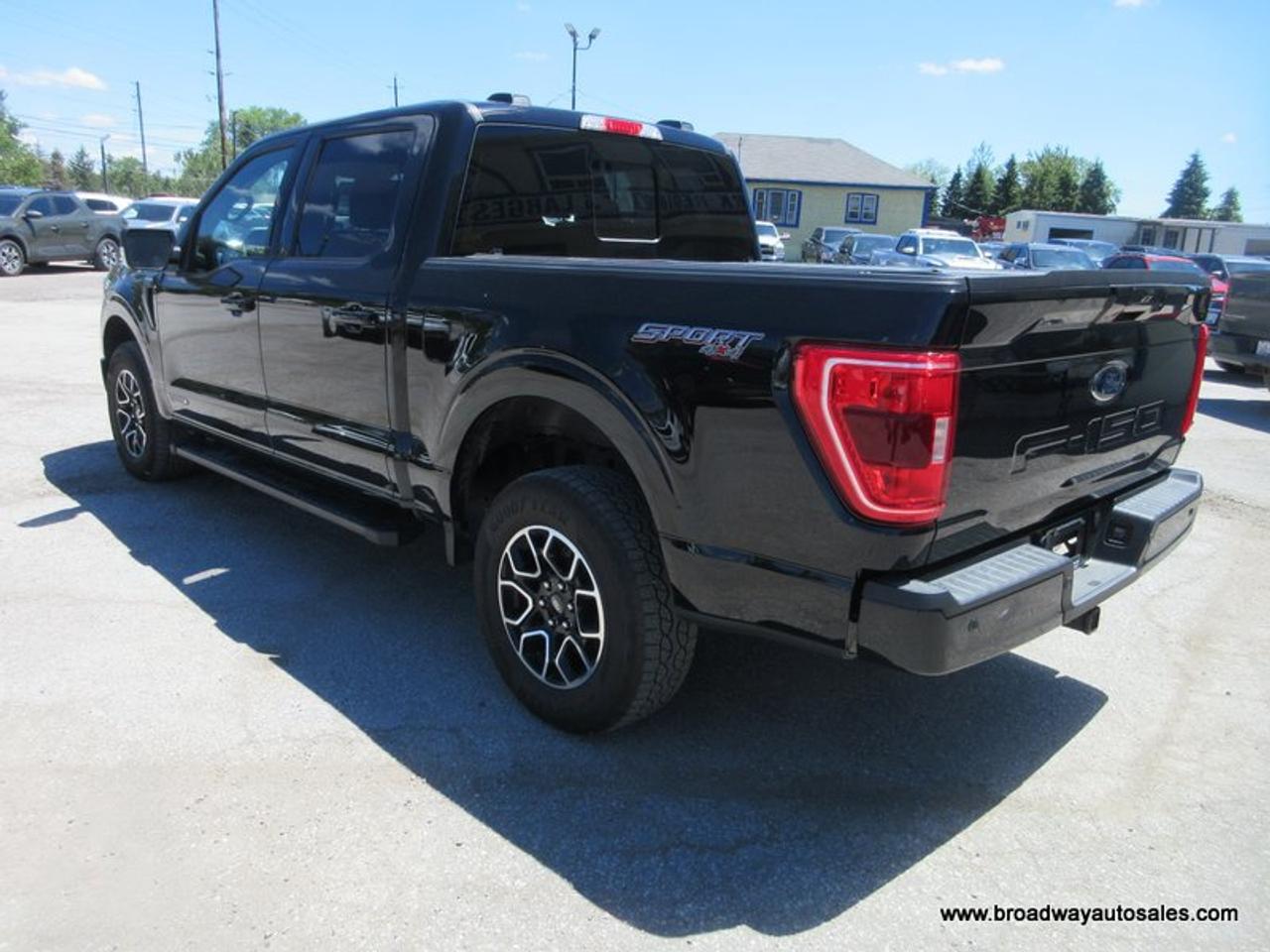 2022 Ford F-150 GREAT KM'S XLT-SPORT-MODEL 5 PASSENGER 3.5L - HYBRID POWERBOOST.. 4X4.. CREW-CAB.. SHORTY.. NAVIGATION.. HEATED SEATS.. BACK-UP CAMERA.. Photo