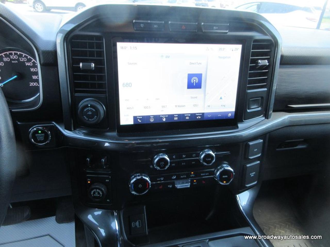 2022 Ford F-150 GREAT KM'S XLT-SPORT-MODEL 5 PASSENGER 3.5L - HYBRID POWERBOOST.. 4X4.. CREW-CAB.. SHORTY.. NAVIGATION.. HEATED SEATS.. BACK-UP CAMERA.. Photo
