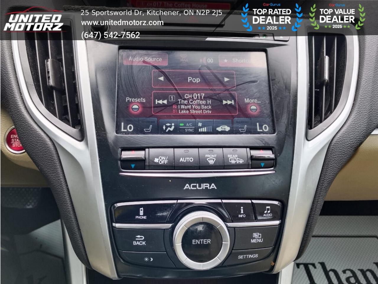 2015 Acura TLX SH-AWD CREAM LEATHER SEATS~SAFETY CERTIFIED~ Photo