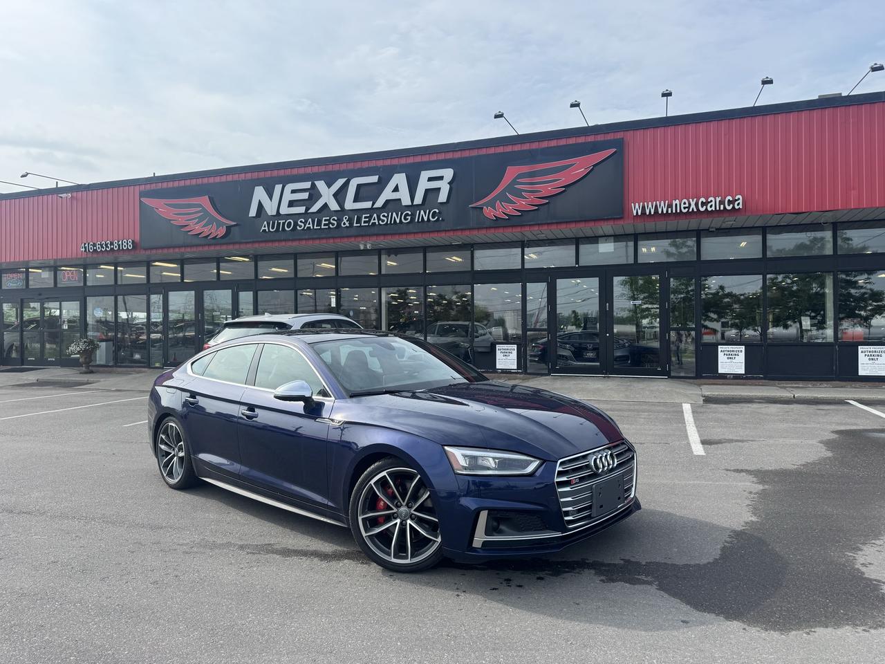 2018 Audi S5 TECHNIK AWD LEATHER PAN/ROOF NAV B/SPOT COOLED SEA