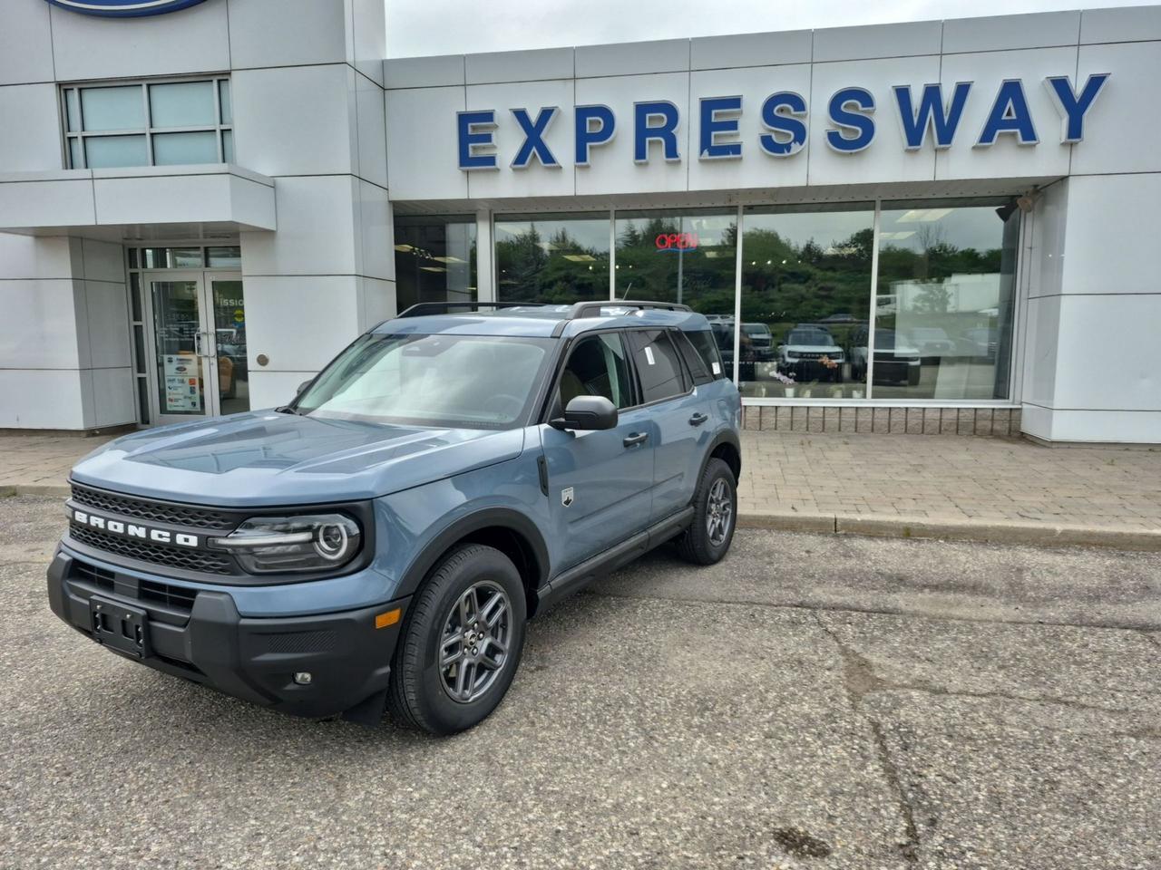 <p>Embark on your next adventure with the brand-new 2026 Ford Bronco Sport BIG BEND, now available at Expressway Motors Ltd. This striking SUV, coated in a sophisticated Azure Grey Metallic Tri-Coat, is designed to turn heads whether youre navigating city streets or venturing off the beaten path. Step inside to a refined interior featuring MEDIUM LT SMOKED TRUFFLE cloth seats, ensuring comfort on every journey. Powered by an efficient yet capable 1.5L 3-cylinder engine and a responsive automatic transmission, this 4x4 is ready to tackle Canadian terrain with confidence.</p><p>The 2026 Bronco Sport BIG BEND is more than just a vehicle; its your ticket to freedom and exploration. Its versatile SUV/Crossover body style offers ample space for passengers and cargo, making it the perfect companion for spontaneous road trips or daily commutes. With its gasoline fuel type and a suite of advanced features, this new Ford Bronco Sport is engineered for both performance and practicality. Experience the thrill of owning a new vehicle that combines rugged capability with modern comfort and style, exclusively from Expressway Motors Ltd.</p><p>Here are five features designed to ignite your desire for adventure:</p><ul><li><strong>Adaptive Cruise Control:</strong> Effortlessly navigate highways and traffic with a system that intelligently adjusts your speed to maintain a safe distance from the vehicle ahead, providing a more relaxed and safer driving experience.</li><li><strong>Remote Start:</strong> Beat the elements and step into a perfectly comfortable cabin every time. Start your Bronco Sport from the comfort of your home or office, ensuring its always the ideal temperature before you even open the door.</li><li><strong>4-Wheel Drive:</strong> Conquer any road condition Canada throws at you. This robust 4x4 system provides superior traction and control, whether youre facing snow-covered roads, muddy trails, or loose gravel.</li><li><strong>Heated Front Buckets:</strong> Experience unparalleled comfort during colder months. These cloth heated front seats warm you up quickly, making even the chilliest mornings feel cozy and inviting.</li><li><strong>Azure Grey Metallic Tri-Coat Exterior:</strong> Make a statement with this stunning, multi-layered paint finish that shimmers and changes with the light, giving your Bronco Sport a premium and eye-catching appearance.</li></ul><p><strong><em>Powered by AutoIntelligence&trade;</em></strong></p><p>Vehicle information has been generated using artificial intelligence and is provided for informational purposes only. While efforts are made to ensure accuracy, please confirm all details directly with the dealer.</p><p class=MsoNormal style=margin: 0cm 0cm 8pt; line-height: 13.8pt; font-size: 12pt; font-family: Aptos, sans-serif;><strong><span style=font-family: Calibri, sans-serif;>2 locations to better serve YOU! &ndash; Stratford and New Hamburg</span></strong></p><p>&nbsp;</p><p class=MsoNormal style=margin: 0cm 0cm 8pt; line-height: 13.8pt; font-size: 12pt; font-family: Aptos, sans-serif;><strong><span style=font-family: Calibri, sans-serif;>New or Pre-Owned vehicles are shared between both locations &ndash; please contact Sales to confirm.</span></strong></p><p>&nbsp;</p><p class=MsoNormal style=margin: 0cm 0cm 8pt; line-height: 13.8pt; font-size: 12pt; font-family: Aptos, sans-serif;><span style=font-family: Calibri, sans-serif;>Purchasing a new vehicle from&nbsp;<strong>Expressway&nbsp;</strong>is a decision that you will be able to make with confidence knowing that you&rsquo;re getting the most that a vehicle and dealership can offer to you.</span></p><p>&nbsp;</p><p class=MsoNormal style=margin: 0cm 0cm 8pt; line-height: 13.8pt; font-size: 12pt; font-family: Aptos, sans-serif;><strong><span style=font-family: Calibri, sans-serif;>Warranty:</span></strong><span style=font-family: Calibri, sans-serif;>&nbsp;We offer best in class Extended Protection options with flexible terms that can be tailored to your needs at a price that you can afford.</span></p><p>&nbsp;</p><p class=MsoNormal style=margin: 0cm 0cm 8pt; line-height: 13.8pt; font-size: 12pt; font-family: Aptos, sans-serif;><strong><span style=font-family: Calibri, sans-serif;>Finance:</span></strong><span style=font-family: Calibri, sans-serif;>&nbsp;At Expressway we have some of the best Finance Managers in the business that work with all the Major banks and Core Lenders. The Relationships we have built will help guarantee that you get the lowest rate possible</span></p><p>&nbsp;</p><p class=MsoNormal style=margin: 0cm 0cm 8pt; line-height: 13.8pt; font-size: 12pt; font-family: Aptos, sans-serif;><span style=font-family: Calibri, sans-serif;>Check out our great selection of vehicles at Expressway in New Hamburg and Stratford Locations!</span></p><p>&nbsp;</p><p class=MsoNormal style=margin: 0cm 0cm 8pt; line-height: 13.8pt; font-size: 12pt; font-family: Aptos, sans-serif;><strong><span style=font-family: Calibri, sans-serif;>Call Expressway for your quote today!</span></strong></p><p>&nbsp;</p><p class=MsoNormal style=margin: 0cm 0cm 8pt; line-height: 13.8pt; font-size: 12pt; font-family: Aptos, sans-serif;><strong><span style=font-family: Calibri, sans-serif;>New Hamburg:</span></strong><span style=font-family: Calibri, sans-serif;>&nbsp;<a href=tel:+15196623900><span style=color: #0563c1;>519*662*3900</span></a></span></p><p>&nbsp;</p><p class=MsoNormal style=margin: 0cm 0cm 8pt; line-height: 13.8pt; font-size: 12pt; font-family: Aptos, sans-serif;><strong><span style=font-family: Calibri, sans-serif;>Stratford</span></strong><span style=font-family: Calibri, sans-serif;>:&nbsp;<a href=tel:+15192713900><span style=color: #0563c1;>519*271*3900</span></a></span></p><p>&nbsp;</p><p class=MsoNormal style=margin: 0cm 0cm 8pt; line-height: 13.8pt; font-size: 12pt; font-family: Aptos, sans-serif;><span style=font-family: Calibri, sans-serif;>or visit us online at:&nbsp;&nbsp;<a href=https://www.expresswayford.com/ target=_blank rel=noopener><span style=color: #0563c1;>www. expresswayford .com</span></a>&nbsp;or&nbsp;<a href=https://www.expresswaylincoln.ca/ target=_blank rel=noopener><span style=color: #0563c1;>www. expresswaylincoln .ca</span></a></span></p><p>&nbsp;</p><p class=MsoNormal style=margin: 0cm 0cm 8pt; line-height: 13.8pt; font-size: 12pt; font-family: Aptos, sans-serif;><strong><span style=font-family: Calibri, sans-serif;>We pride ourselves in No Hassle, No Pressure, Honest Service. We practice full disclosure with all our used vehicles and have a Better Business Bureau A+ rating!</span></strong></p><p>&nbsp;</p><p class=MsoNormal style=margin: 0cm 0cm 8pt; line-height: 13.8pt; font-size: 12pt; font-family: Aptos, sans-serif;><span style=font-size: 8pt; font-family: Calibri, sans-serif;>**Expressway reserves the right to correct any errors and omissions that occur on this site. (Incl, but not limited to price, incl. Event price rollbacks, vehicles features & more).</span></p><p>&nbsp;</p><p class=MsoNormal style=margin: 0cm 0cm 8pt; line-height: 13.8pt; font-size: 12pt; font-family: Aptos, sans-serif;><span style=font-size: 8pt; font-family: Calibri, sans-serif;>** Expressway is a Fair Market Price Dealership pricing subject to change with current market conditions</span></p>