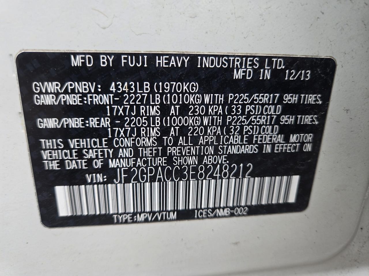 2014 Subaru XV Crosstrek 2.0i w/Sport Pkg - Photo #11