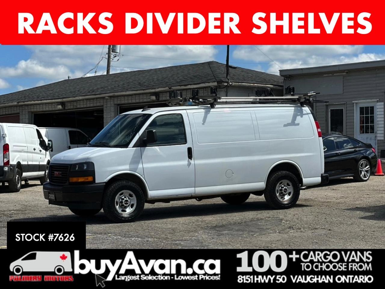 2020 GMC Savana Cargo Van Savana 2500 Racks Divider Shelves Photo