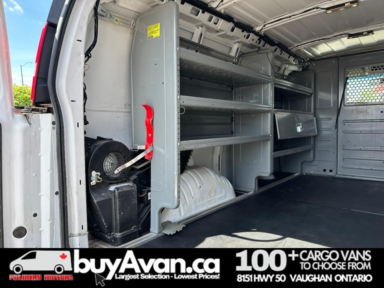 2020 GMC Savana Cargo Van Savana 2500 Racks Divider Shelves Photo