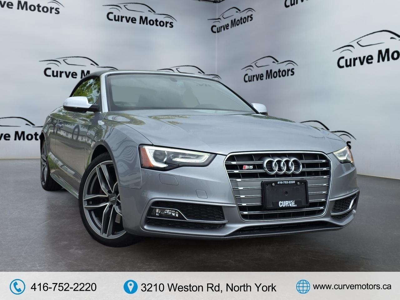 2017 Audi S5 CONVERTIBLE * NO ACCIDENTS / RED INTERIOR / FLAT B Photo