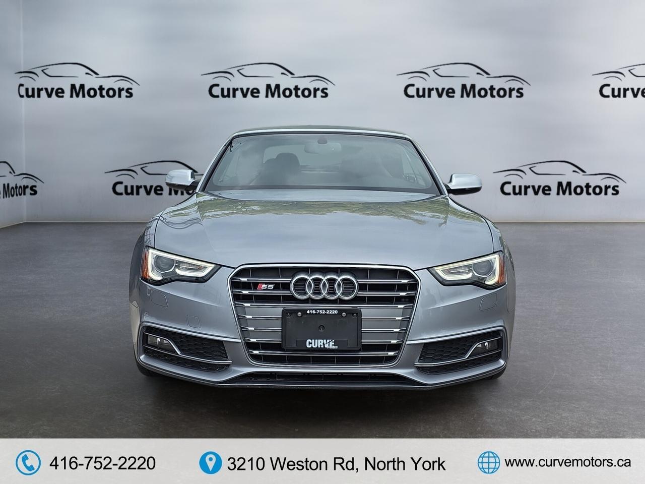 2017 Audi S5 CONVERTIBLE * NO ACCIDENTS / RED INTERIOR / FLAT B Photo3