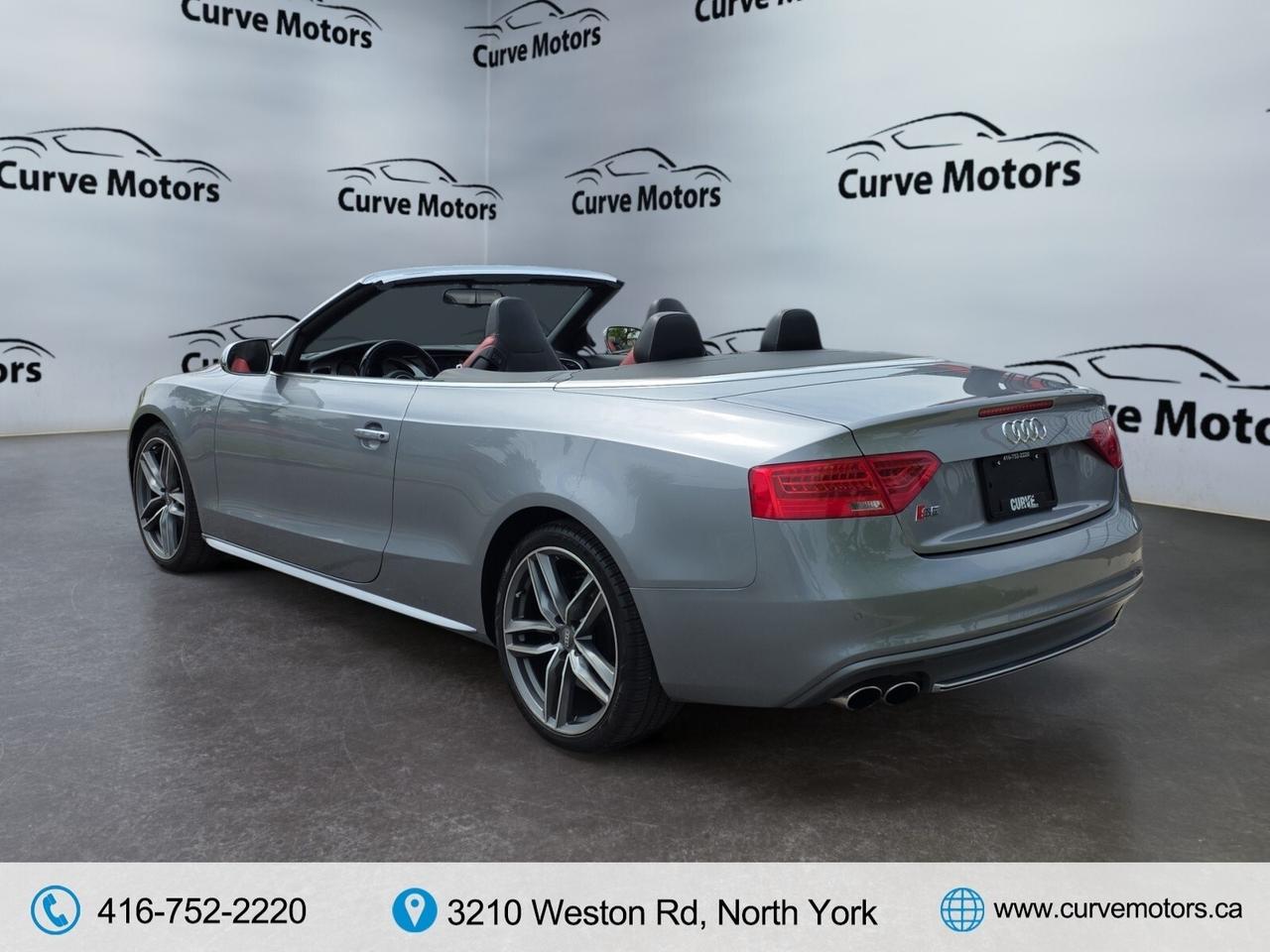 2017 Audi S5 CONVERTIBLE * NO ACCIDENTS / RED INTERIOR / FLAT B Photo
