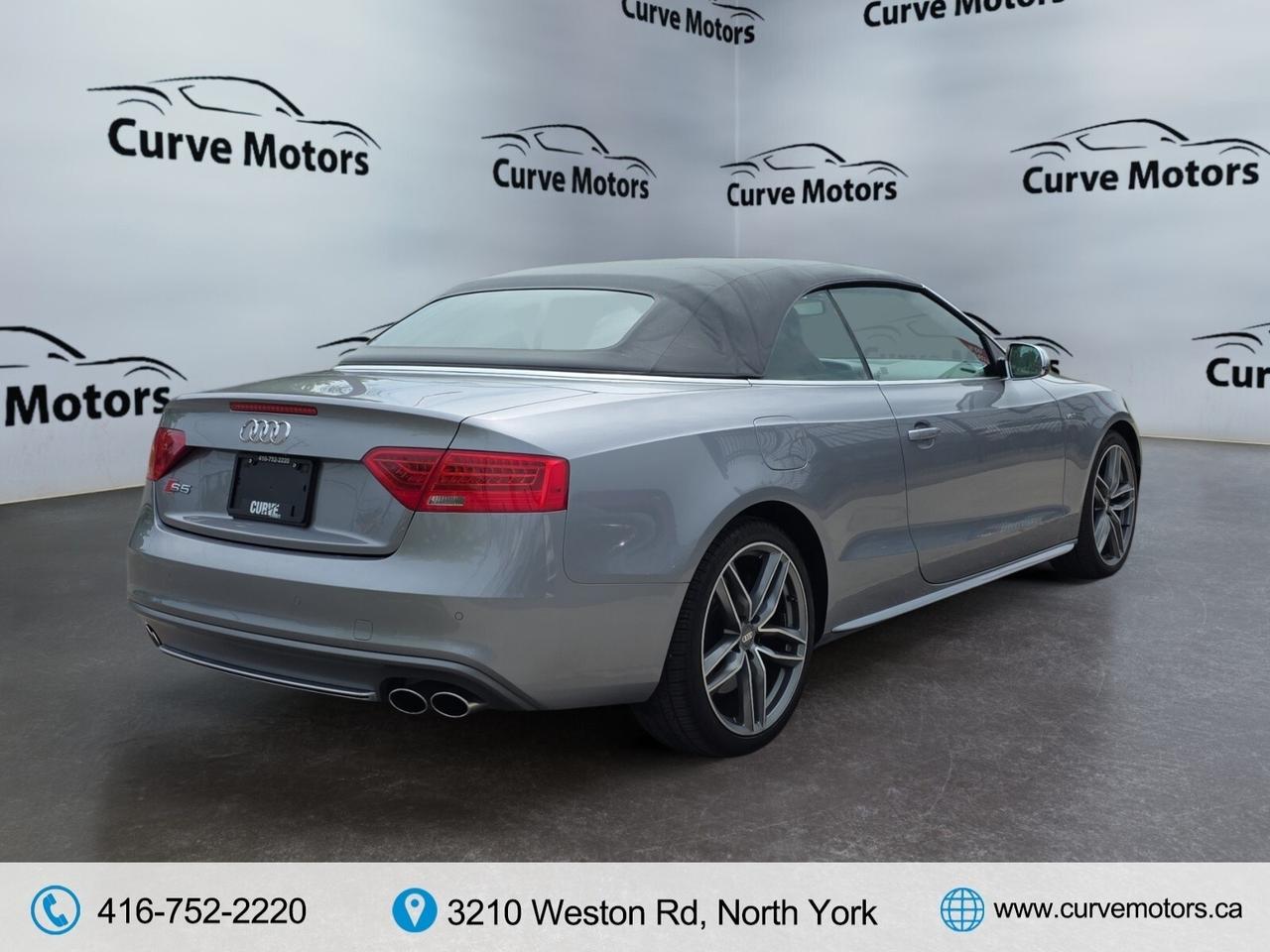 2017 Audi S5 CONVERTIBLE * NO ACCIDENTS / RED INTERIOR / FLAT B Photo