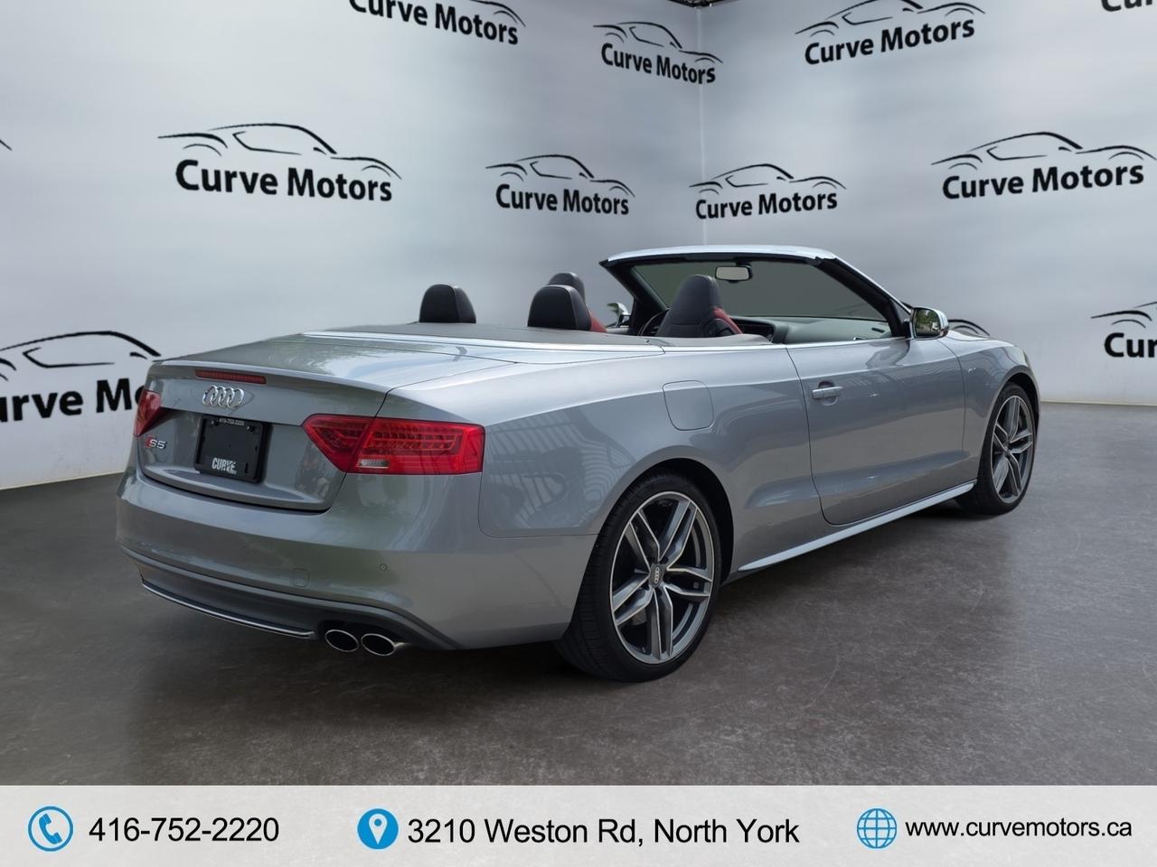 2017 Audi S5 CONVERTIBLE * NO ACCIDENTS / RED INTERIOR / FLAT B Photo