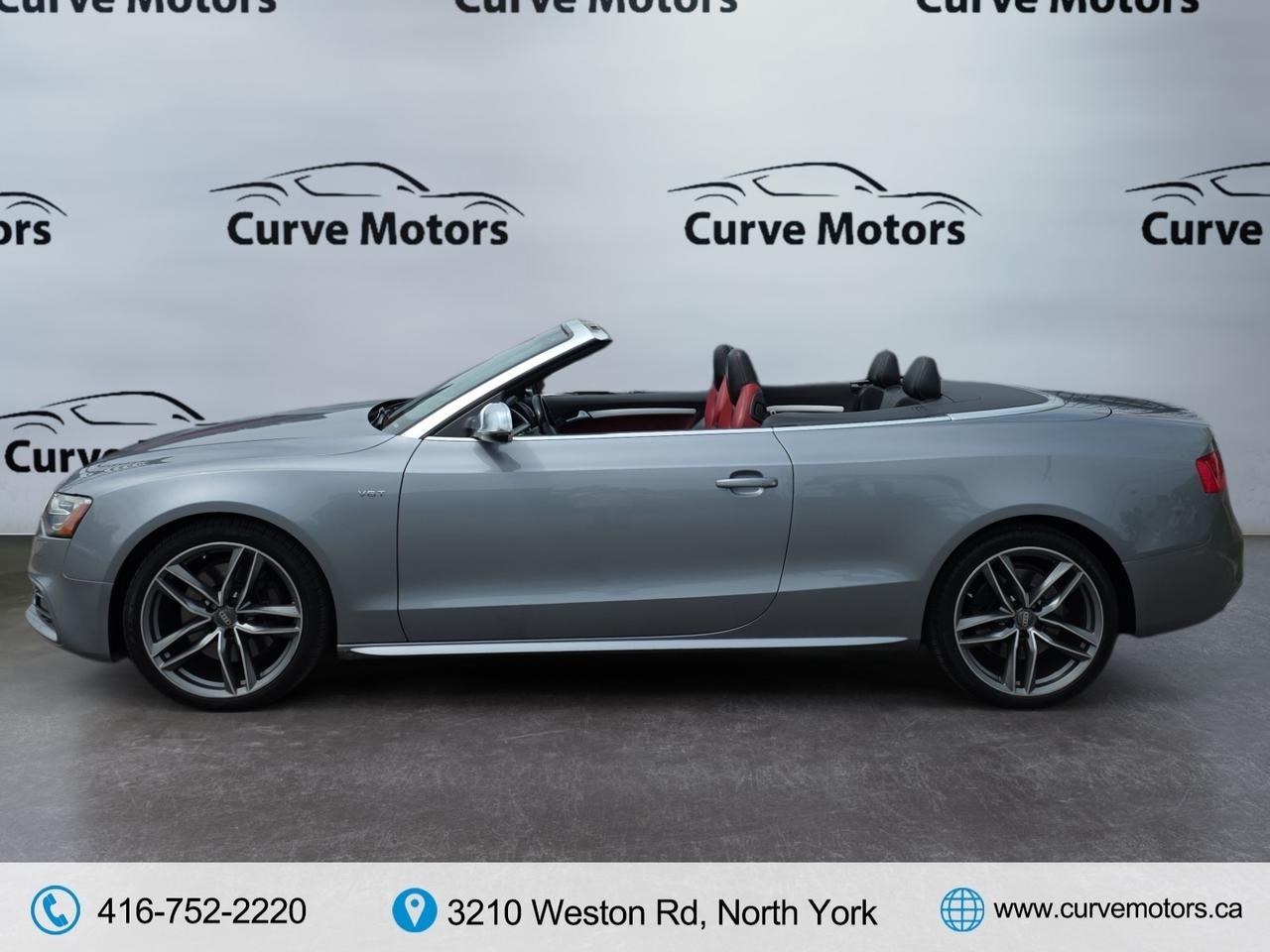 2017 Audi S5 CONVERTIBLE * NO ACCIDENTS / RED INTERIOR / FLAT B Photo