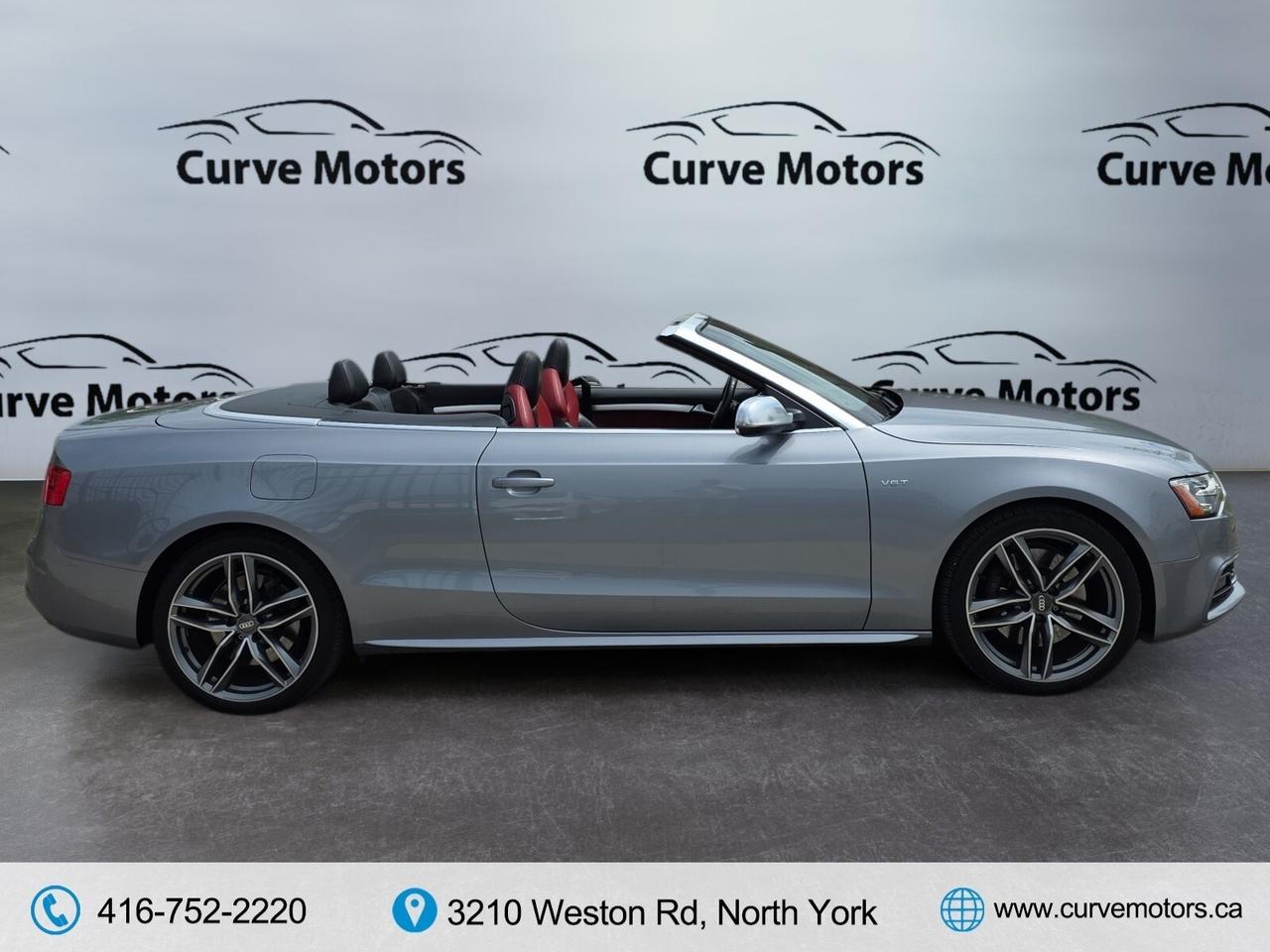 2017 Audi S5 CONVERTIBLE * NO ACCIDENTS / RED INTERIOR / FLAT B Photo