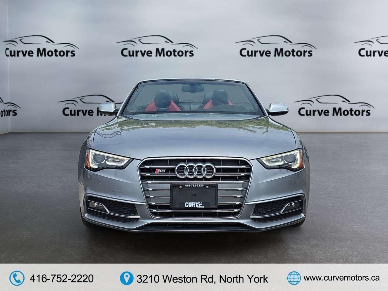 2017 Audi S5 CONVERTIBLE * NO ACCIDENTS / RED INTERIOR / FLAT BOTTOM STEERING Photo