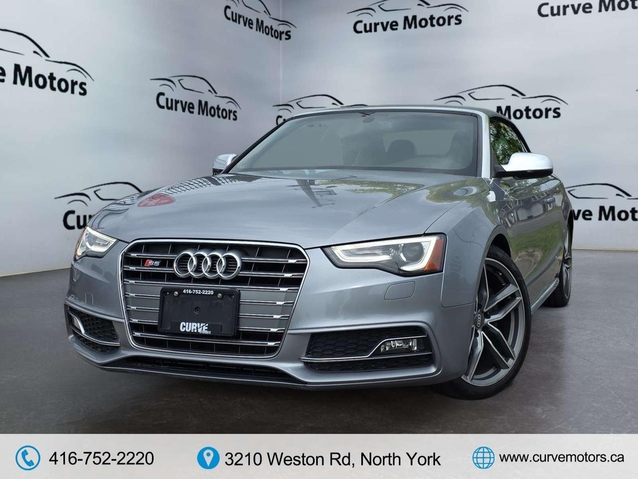 2017 Audi S5 CONVERTIBLE * NO ACCIDENTS / RED INTERIOR / FLAT BOTTOM STEERING Photo