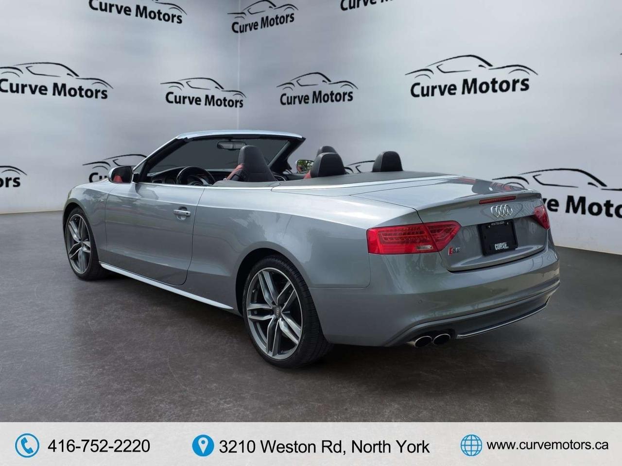2017 Audi S5 CONVERTIBLE * NO ACCIDENTS / RED INTERIOR / FLAT BOTTOM STEERING Photo