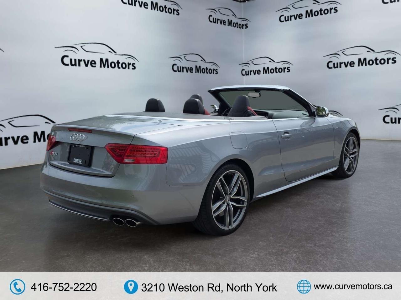 2017 Audi S5 CONVERTIBLE * NO ACCIDENTS / RED INTERIOR / FLAT BOTTOM STEERING Photo