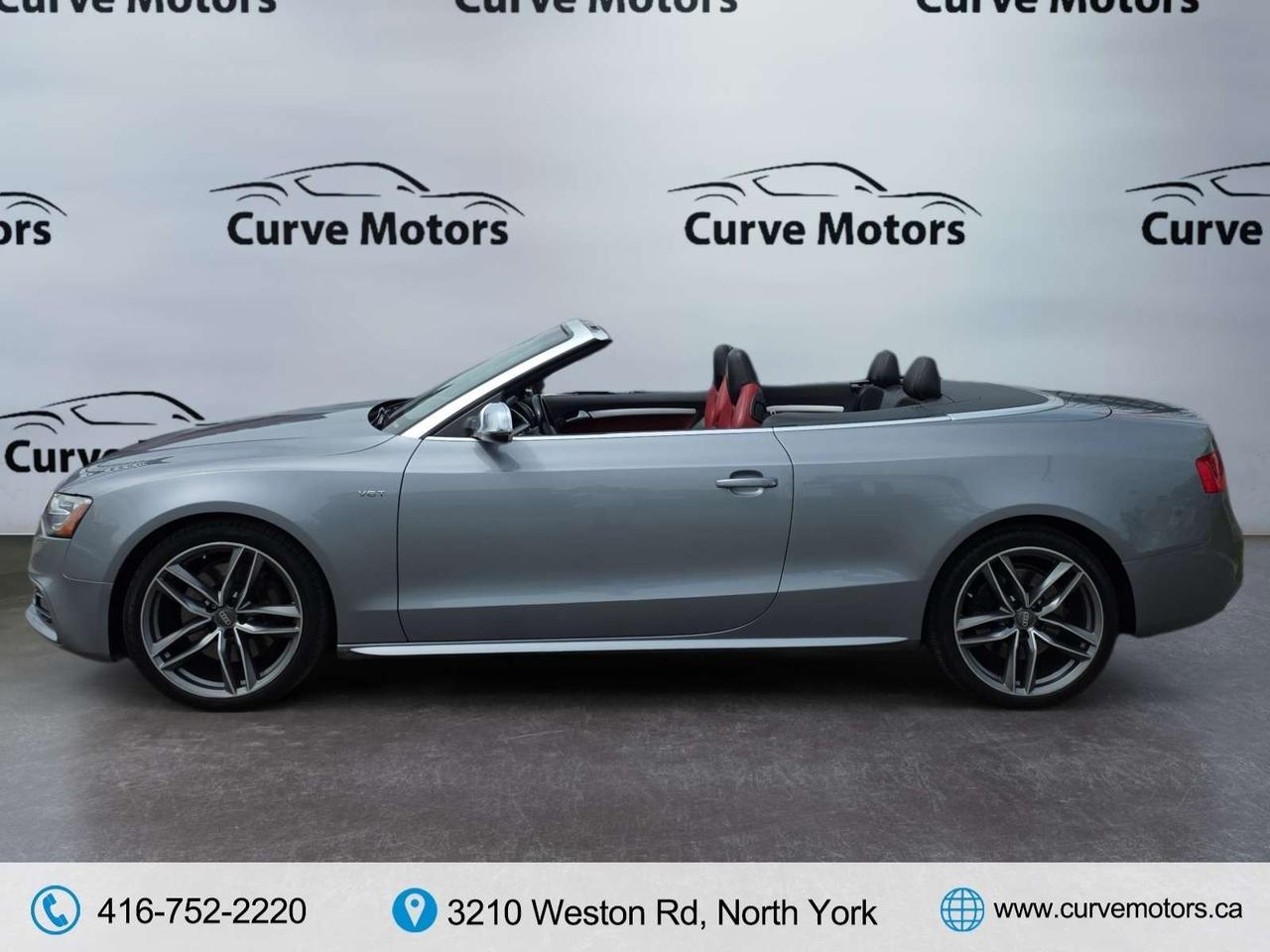 2017 Audi S5 CONVERTIBLE * NO ACCIDENTS / RED INTERIOR / FLAT BOTTOM STEERING Photo