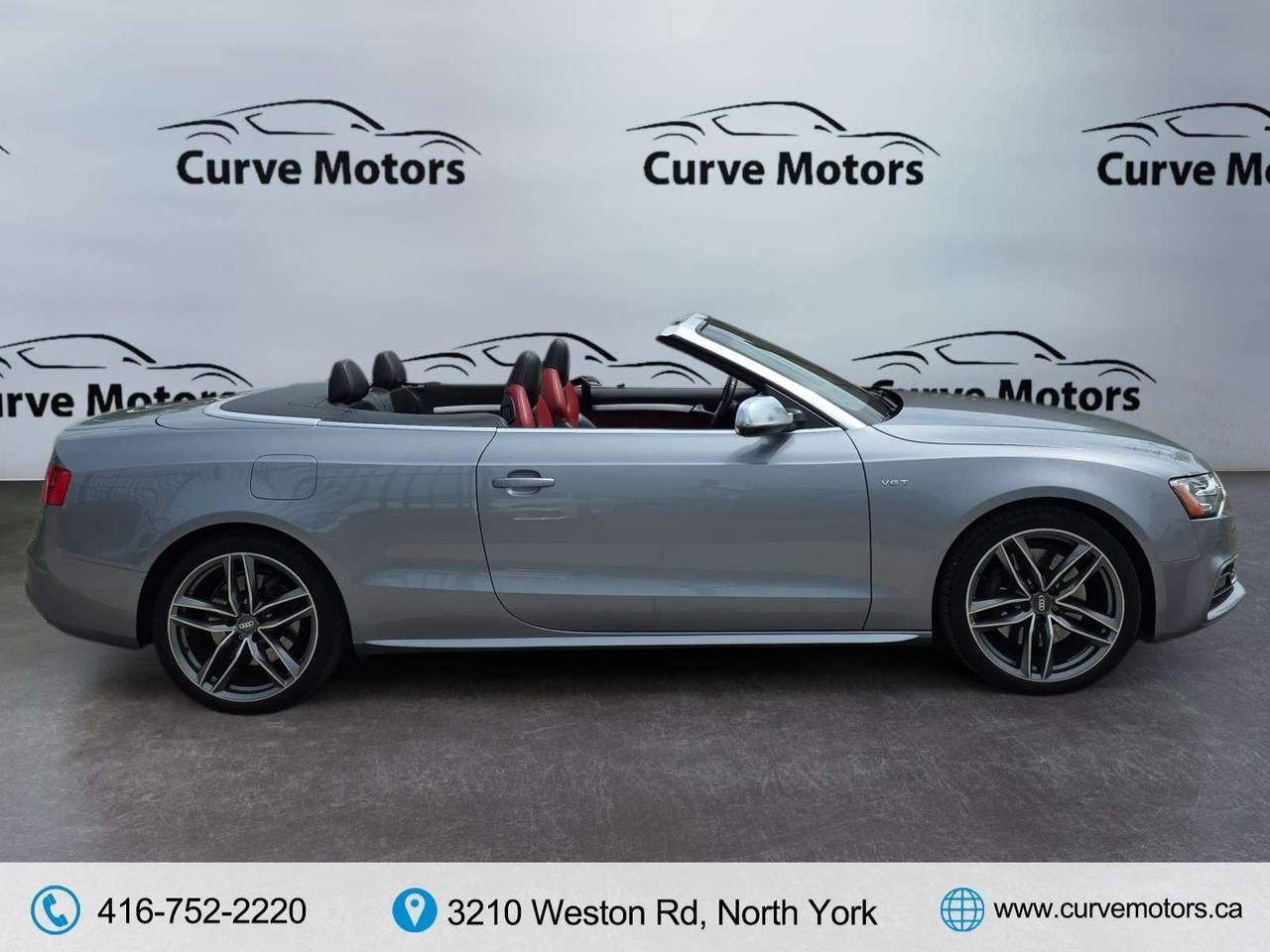 2017 Audi S5 CONVERTIBLE * NO ACCIDENTS / RED INTERIOR / FLAT BOTTOM STEERING Photo