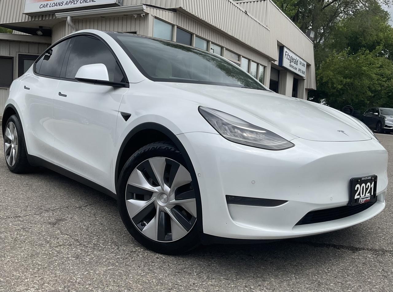 2021 Tesla Model Y Long Range - WHITE LEATHER! NA! CAMERAS! EV RATES! Photo