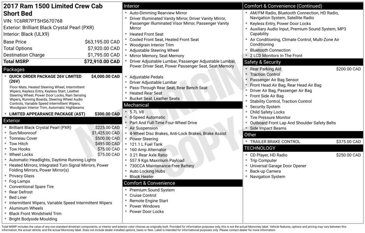 2017 RAM 1500 Laramie HEMI/ 5.7 4x4 Crew Cab /Exelent condition/ Photo