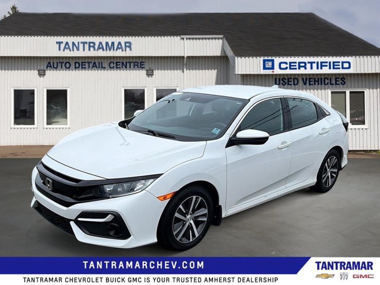 Recent Arrival! White 2020 Honda Civic LX FWD 6-Speed Manual 1.5L I4 DOHC 16VValue Market Pricing, Cloth.Certified. Certification Program Details: GM Certified details. 3 months 05 5000km (whichever comes first) which can be extended or upgraded to an even more comprehensive Certified Pre-owned Vehicle Protection Plan. 150+ Point Inspection.24/7 roadside assistance for 3 months or 5000kms . 1-month Onstar trial and sign up for a paid plan to enjoy the first two months on us. GM Owner Centre and Mobile App. Free SiriusXM Trial. Rates as low as 3.99% on Eligible Certified Pre owned Models Exchange policy is 30 days 0r 2500kms ,whichever comes first