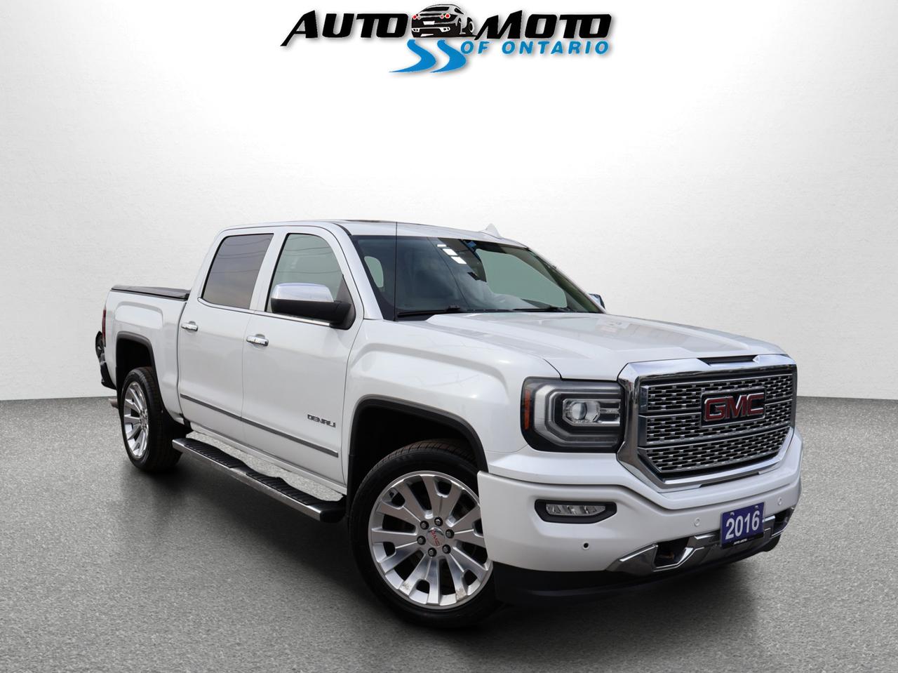2016 GMC Sierra 1500 V8 DENALI 4WD CREW CERTIFIED CAMERA NAV BLUETOOTH LEATHER HEATED SEATS SUNROOF CRUISE ALLOYS Photo0