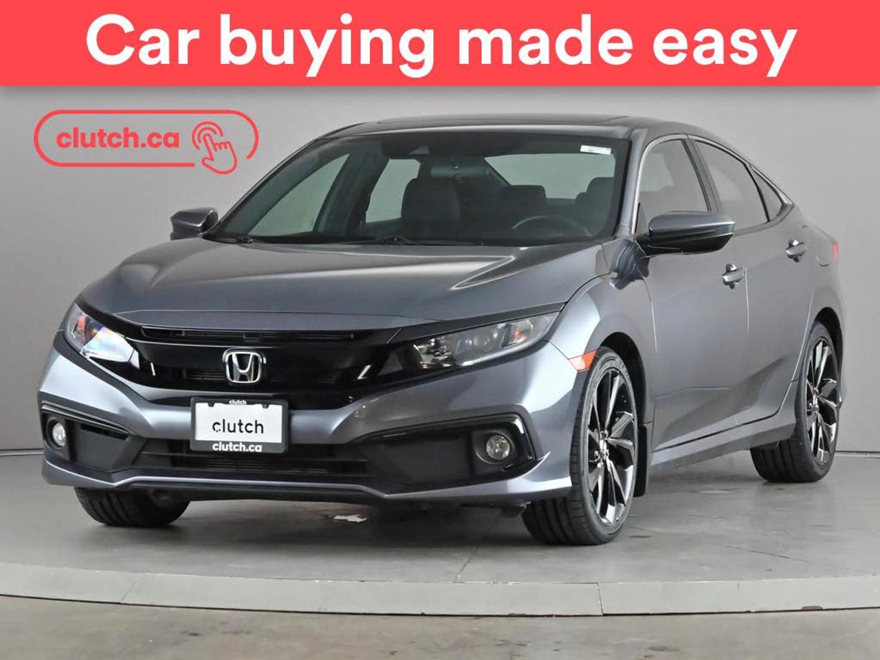 Brake Assist, Front Heated Seats, Folding Rear Seats and more!<br> <br>Clutch is the largest online used car retailer in Canada, delivering a seamless, hassle-free car-buying experience to drivers everywhere. Shop thousands of used cars online, get the right one delivered to your door, and enjoy peace of mind with our 10-Day Money-Back Guarantee. How sweet is that? To learn more, visit clutch.ca.<br> <br>The top features for this car include:<br> <br>Electric Parking Brake<br>Brake Assist<br>Front Heated Seats<br>Folding Rear Seats<br>Climate Control<br>Dual Zone Front Climate Control<br>Speed-Sensitive Volume<br>Bluetooth Music<br>Touchscreen Display<br>Cruise Control<br>Adaptive Cruise Control<br>12V Outlet<br>Hands Free Device Connectivity<br>Apple CarPlay<br>Android Auto<br>USB Input<br>Keyless Entry<br>Push Button Start<br>Passive Keyless Entry<br>Keyfob Remote Start<br>Lane Departure Warning<br>Active Lane Keep Assistance<br>Forward Collision Mitigation<br>Pedestrian Detection<br>One-Touch Windows<br>Rear Window Defroster<br>Sunroof<br>Hill Assistance<br>Automatic High Beams<br>Rear View Camera<br>Power Driver Seat<br>AM/FM Stereo<br> <br>Seamless home delivery - Delivery to your door in a matter of days. Available on select packages.<br> <br>Try it out for 10 days - If you do not like it, we will take it back. <br> <br>Quality assured - All cars go through our rigorous 210-point inspection and reconditioning process.<br> <br>Peace of mind - Warranty and protection plans available.<br> <br>Haggle-free - No haggling or hard sells.<br> <br>100% Transparency - Full inspection reports on every car, including high-res photography and a free Carfax report.<br> <br>Listed price is for cash purchase only and does not include taxes, Shipping Fees (if applicable), Delivery Fees (if applicable), government licensing fees.<br> <br>Previous Provincial Registrations:<br>Ontario<br> <br>Stock # 110893