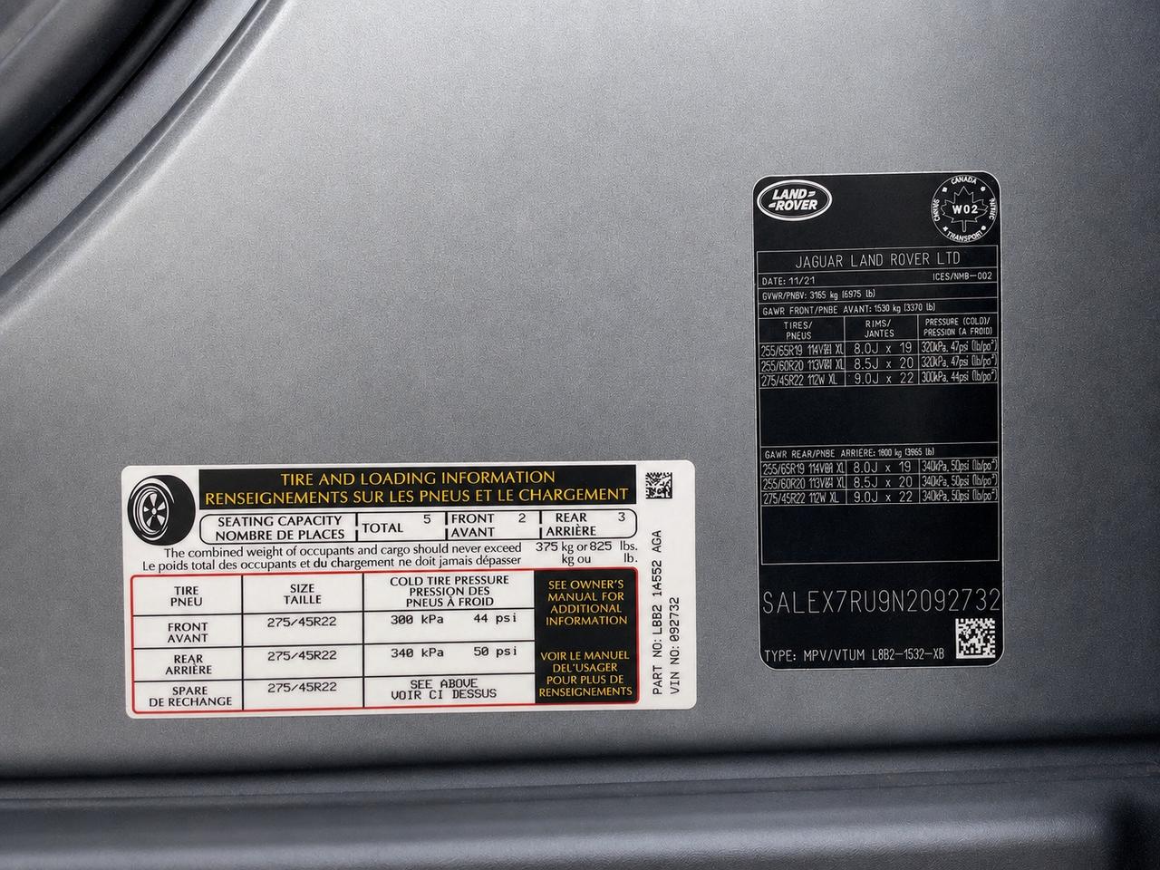 2022 Land Rover Defender 110 X |Vented Suede |Meridian Sound |Panoroof |AWD Photo