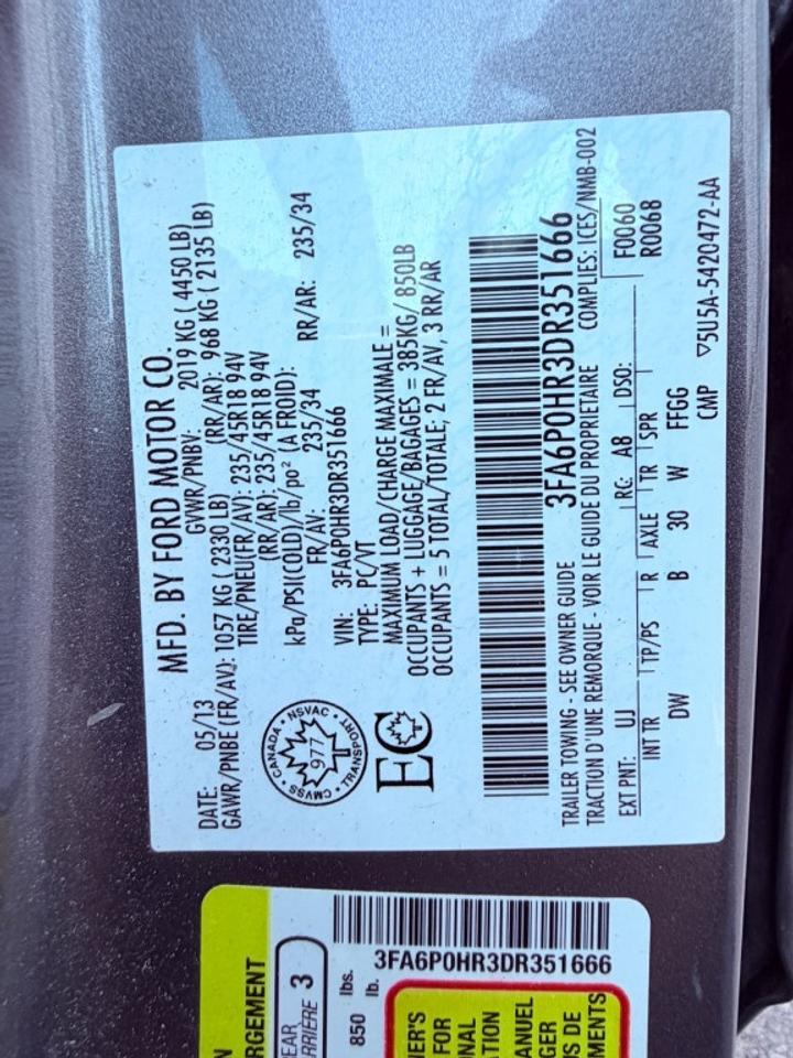2013 Ford Fusion SE 4dr Front-wheel Drive Sedan Photo