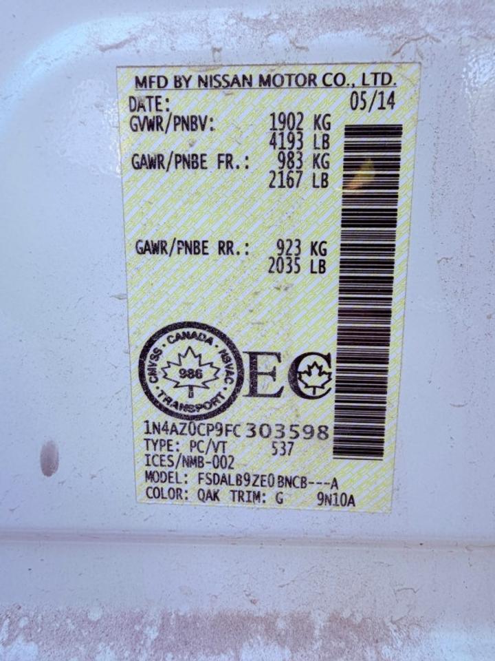 2015 Nissan Leaf S 4dr Hatchback Automatic Photo