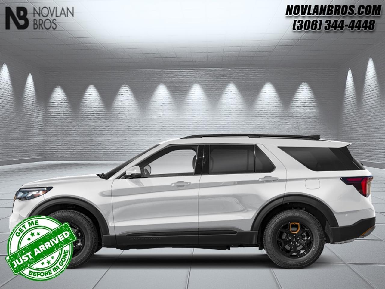 <b>Cooled Seats,  BlueCruise,  Navigation,  B&O Audio,  360 Camera!</b><br> <br> Check out our great inventory of new vehicles at Novlan Brothers!<br> <br>Offering a smooth and controlled ride with plenty of room for you and yours, this 2026 Ford Explorer is a fantastic family SUV.<br> <br>This Ford Explorer is the ultimate lifestyle vehicle with plenty of style and space for all of your passengers and cargo. It has the hauling capabilities of a midsize SUV combined with strong off-road capabilities. Whether your next family adventure is to the grocery store or over a high mountain pass, the Ford Explorer was built to get you there with ease.<br> <br>This Space White Metallic SUV has a 10 Speed Automatic transmission and is powered by a 300HP 2.3L 4 Cylinder Engine. <br> <br> Our Explorers trim level is Tremor. This new Tremor trim is ready for your off-roading adventures, a limited slip differential, skid plates and other bespoke upgrades, and additional standard features such as BlueCruise 1.2, inbuilt navigation, Bang & Olufsen audio, an aerial view camera system and a heated steering wheel. Also standard include 20 aluminum wheels, FordPass Connect 5G mobile hotspot internet access, adaptive cruise control, smart device remote engine start, and a power liftgate for rear cargo access. On the inside, occupants are treated to ventilated and heated front seats, voice-activated dual-zone climate control, and a 13.2-inch infotainment screen with wireless Apple CarPlay and Android Auto. Safety features also include lane keep assist with lane departure warning, collision mitigation, automatic emergency braking, evasion assist, and rear parking sensors. This vehicle has been upgraded with the following features: Cooled Seats, BlueCruise, Navigation, B&O Audio, 360 Camera, Remote Start, Heated Steering Wheel.<br><br> View the original window sticker for this vehicle with this url <b><a href=http://www.windowsticker.forddirect.com/windowsticker.pdf?vin=1FMUK8JH1TGB84452 target=_blank>http://www.windowsticker.forddirect.com/windowsticker.pdf?vin=1FMUK8JH1TGB84452</a></b>.<br> <br>To apply right now for financing use this link: <a href=http://novlanbros.com/credit/ target=_blank>http://novlanbros.com/credit/</a><br> <br/>Total rebate of $1000 is reflected in the price. Incentives expire 2026-06-30. See dealer for details. <br><br><br> Come by and check out our fleet of 20+ used cars and trucks and 80+ new cars and trucks for sale in Paradise Hill.  o~o